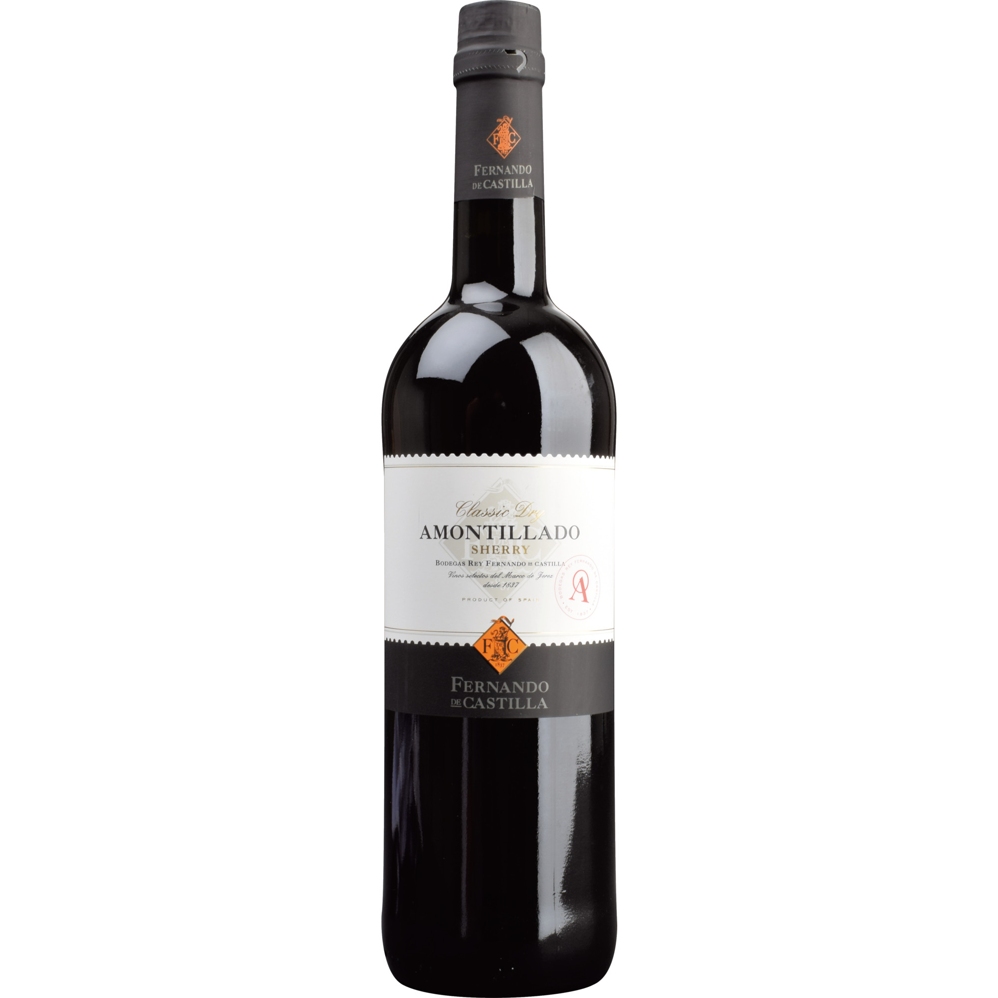 Fernando de Castilla Sherry Amontillado Classic, Jerez/Xerez/Sherry DO, 17% Vol., Sherry/Jerez, Spirituosen