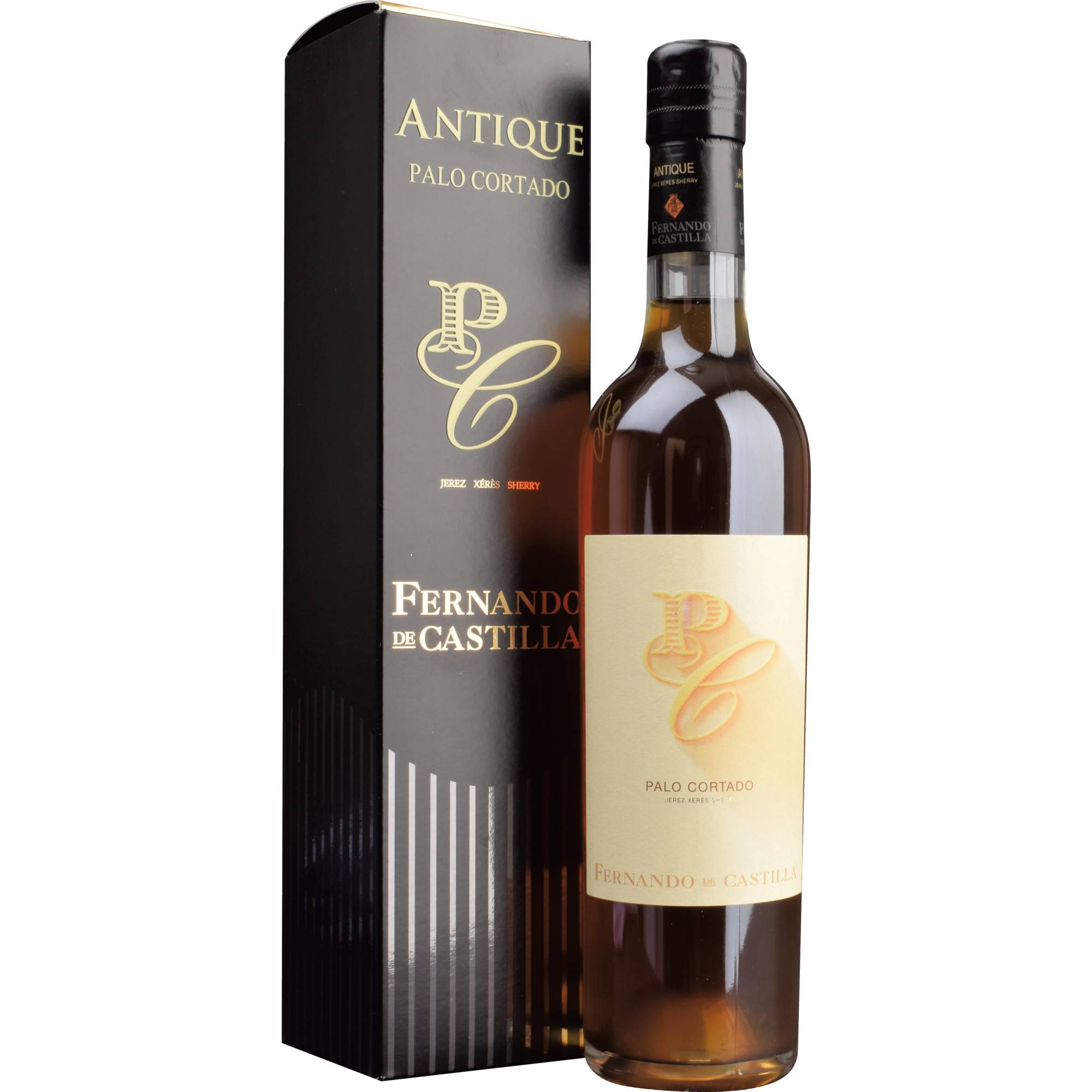 Fernando De Castilla Sherry Palo Cortado Antique, Jerez/Xerez/Sherry DO, 0,5 L, 20% Vol., Etui, Andalusien, Spirituosen