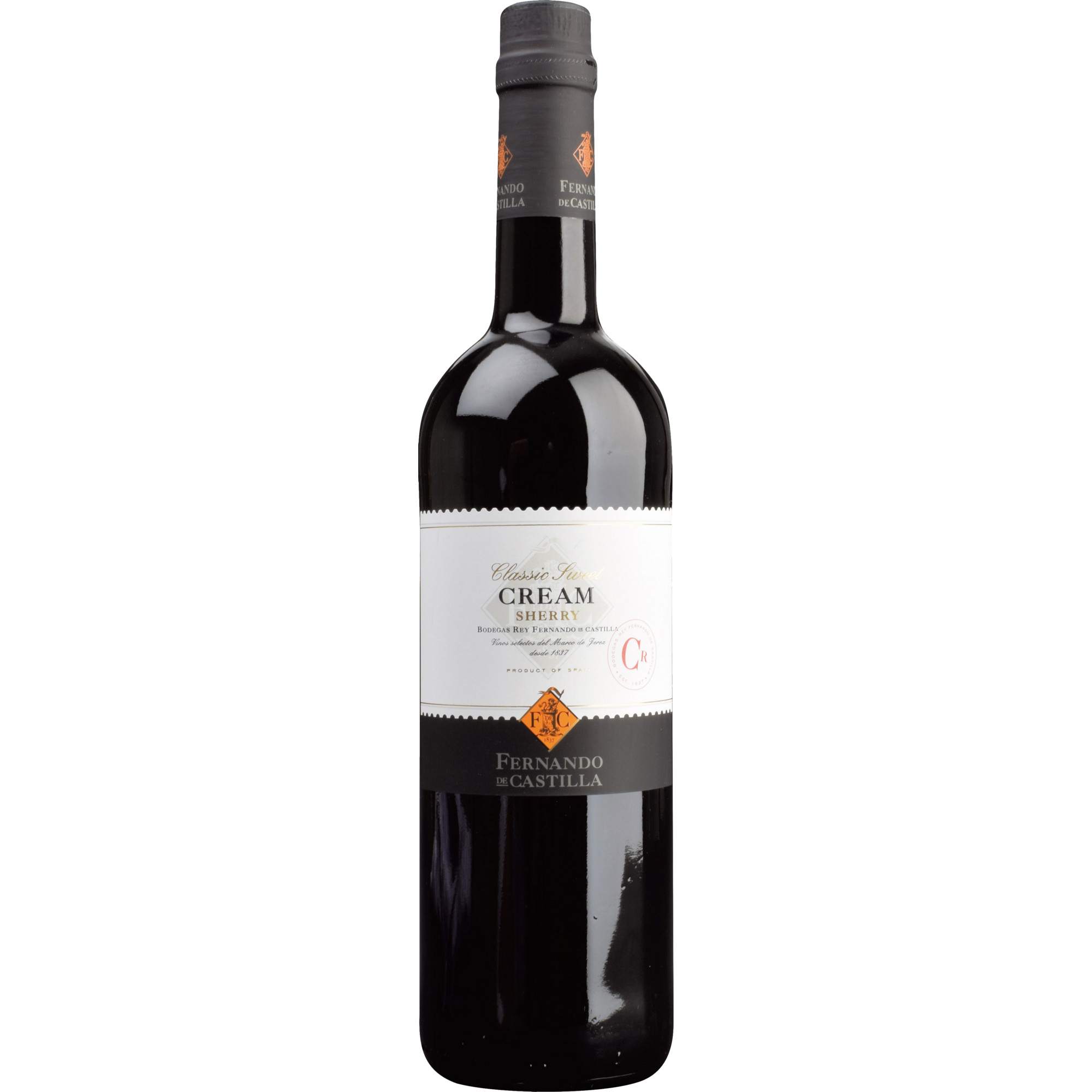 Fernando De Castilla Sherry Premium Cream Sweet, Jerez/Xerez/Sherry DO, 17% Vol., Andalusien, Spirituosen