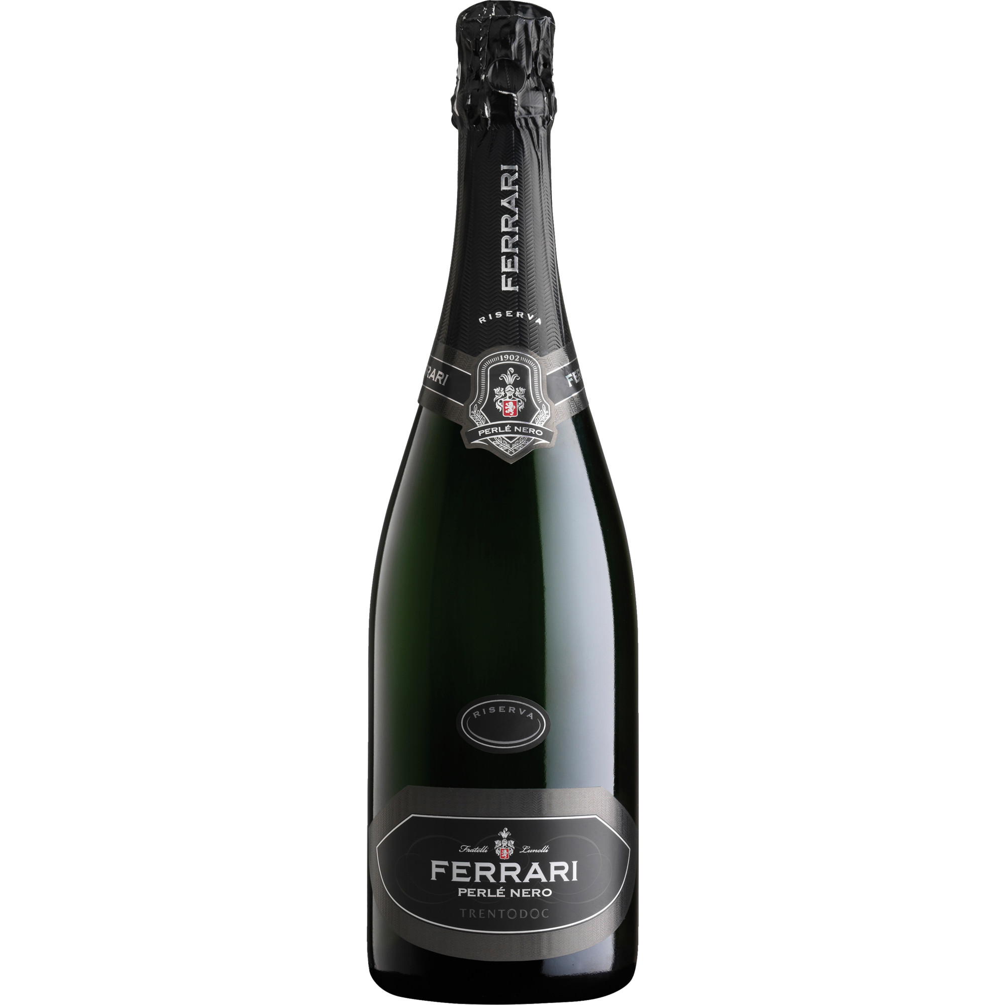 Ferrari Perlé Nero Riserva Box, Trento DOC, Trentino, 2018, Schaumwein