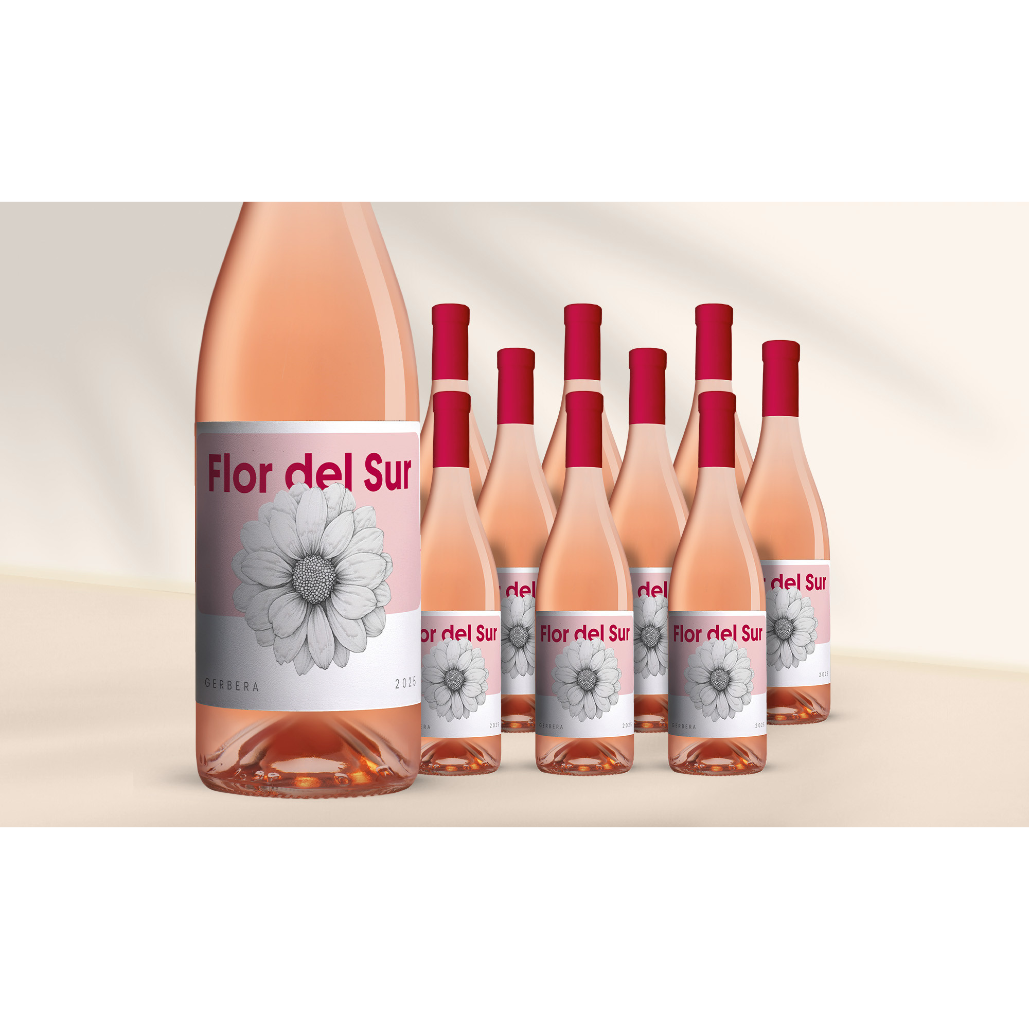 Flor del Sur Gerbera Rosé 2025 7.5L 12.5% Vol. Weinpaket aus Spanien