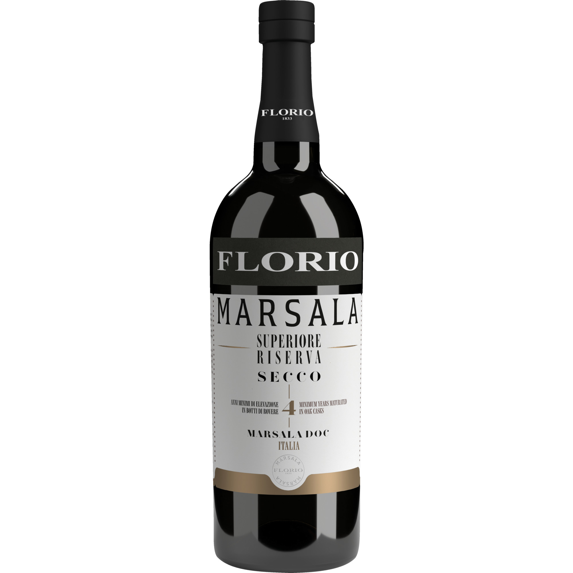 Florio Marsala Superiore Riserva Secco, Marsala Superiore DOC, 18,5% Vol., Sizilien, Spirituosen