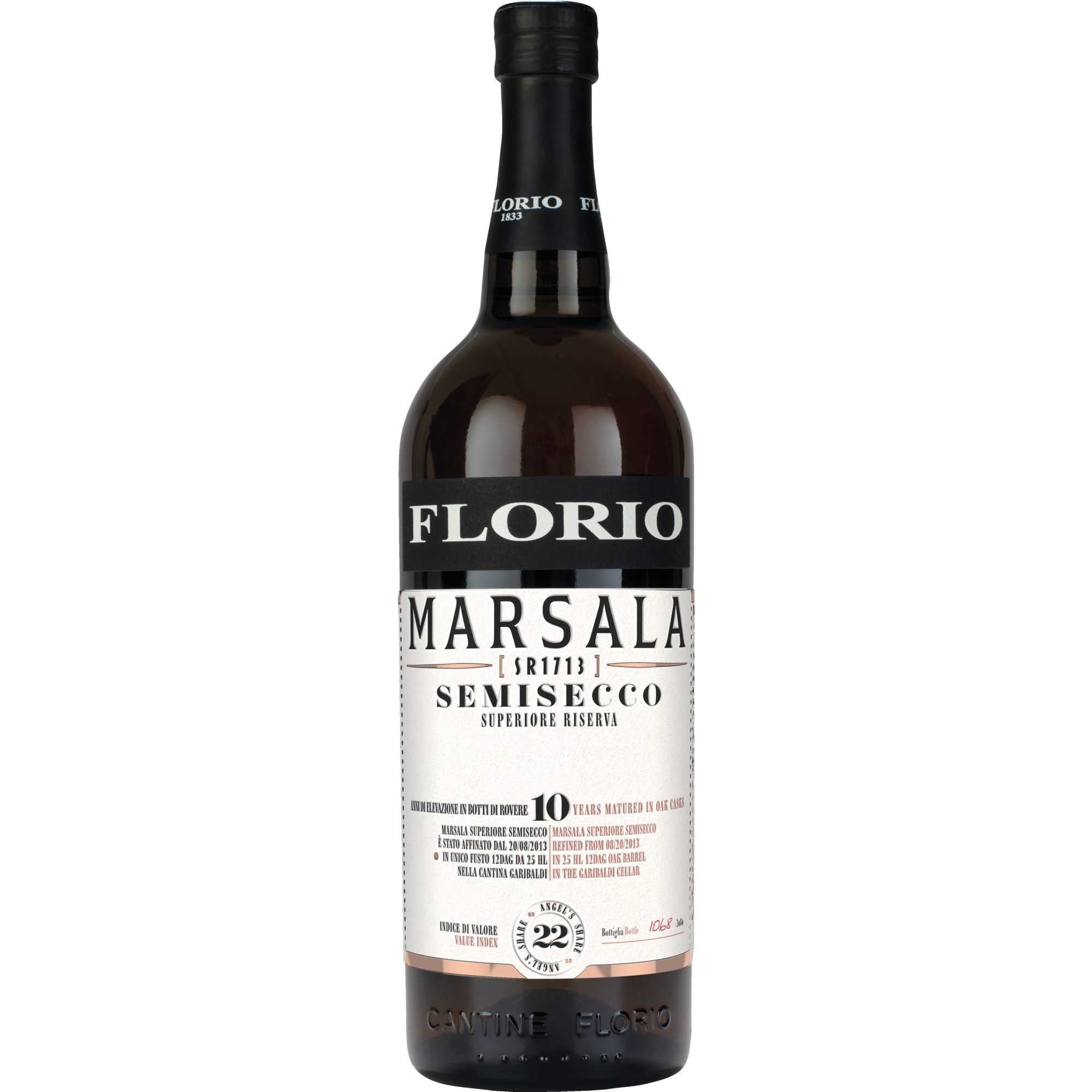 Florio Marsala Superiore Riserva Semisecco, Marsala Superiore DOC, 19% Vol., Sizilien, Spirituosen