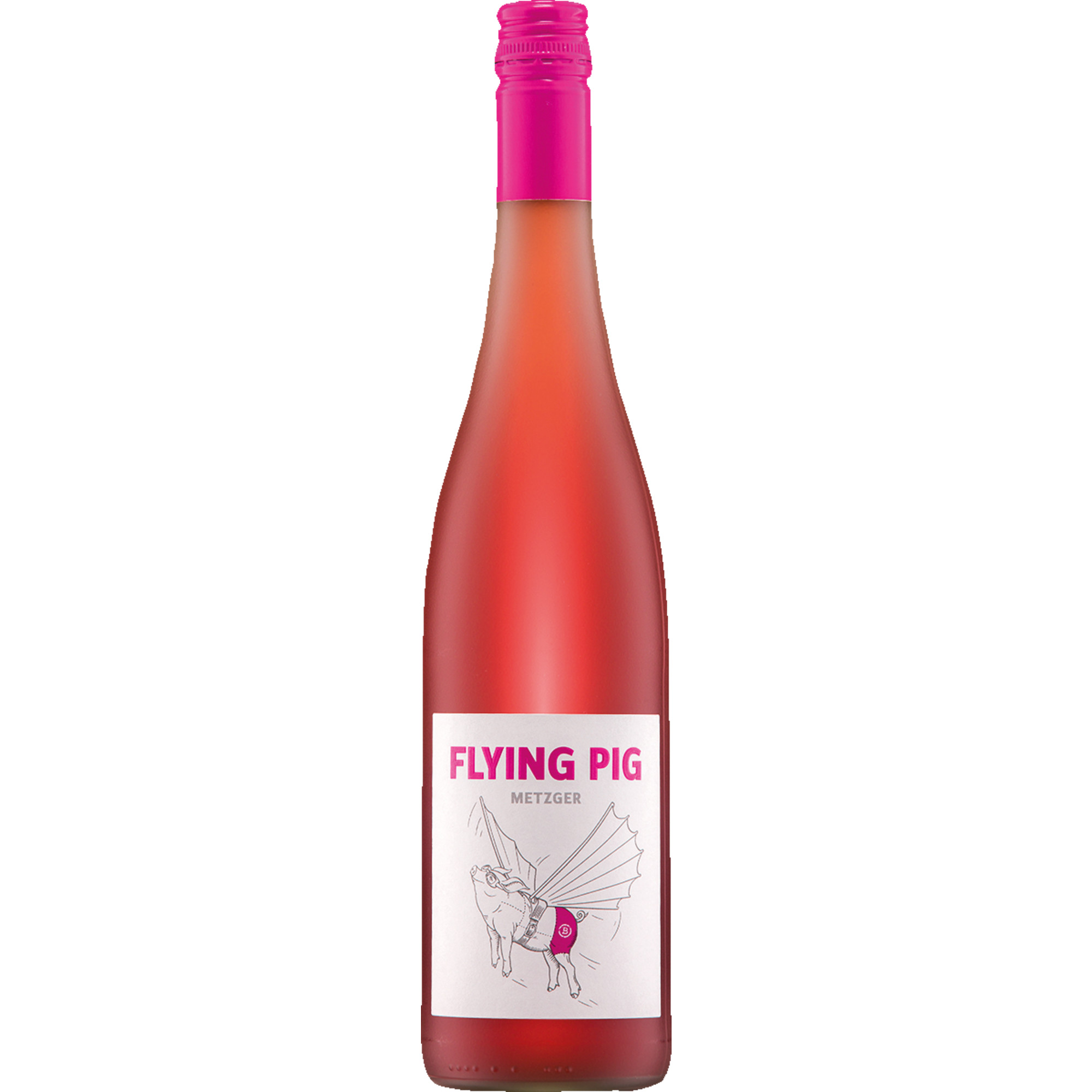Flying Pig Rosé, Perlwein mit zugesetzter Kohlensäure, Deutscher Tafelwein, Perlwein / Secco