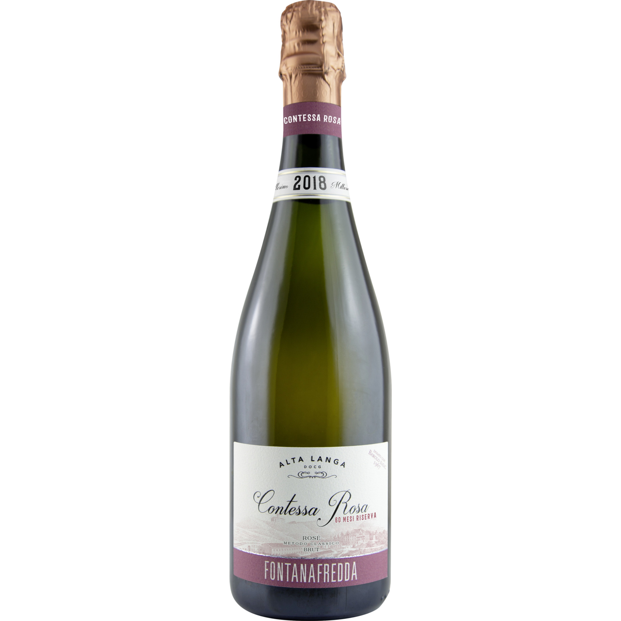 Fontanafredda Contessa Rosa, Brut, Alta Langa DOCG, Toskana, 2019, Schaumwein