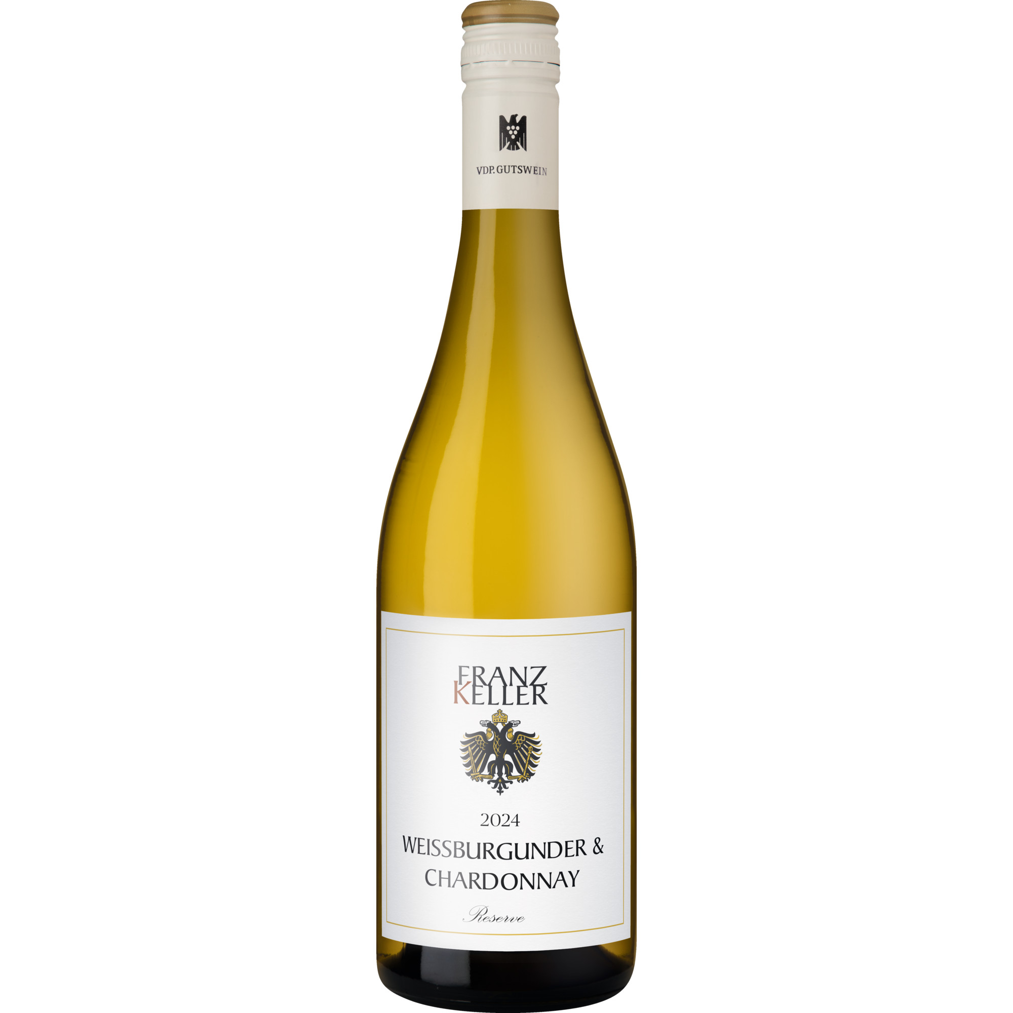 Franz Keller Weißburgunder-Chardonnay Réserve, Badischer Landwein trocken, Baden, 2024, Weißwein