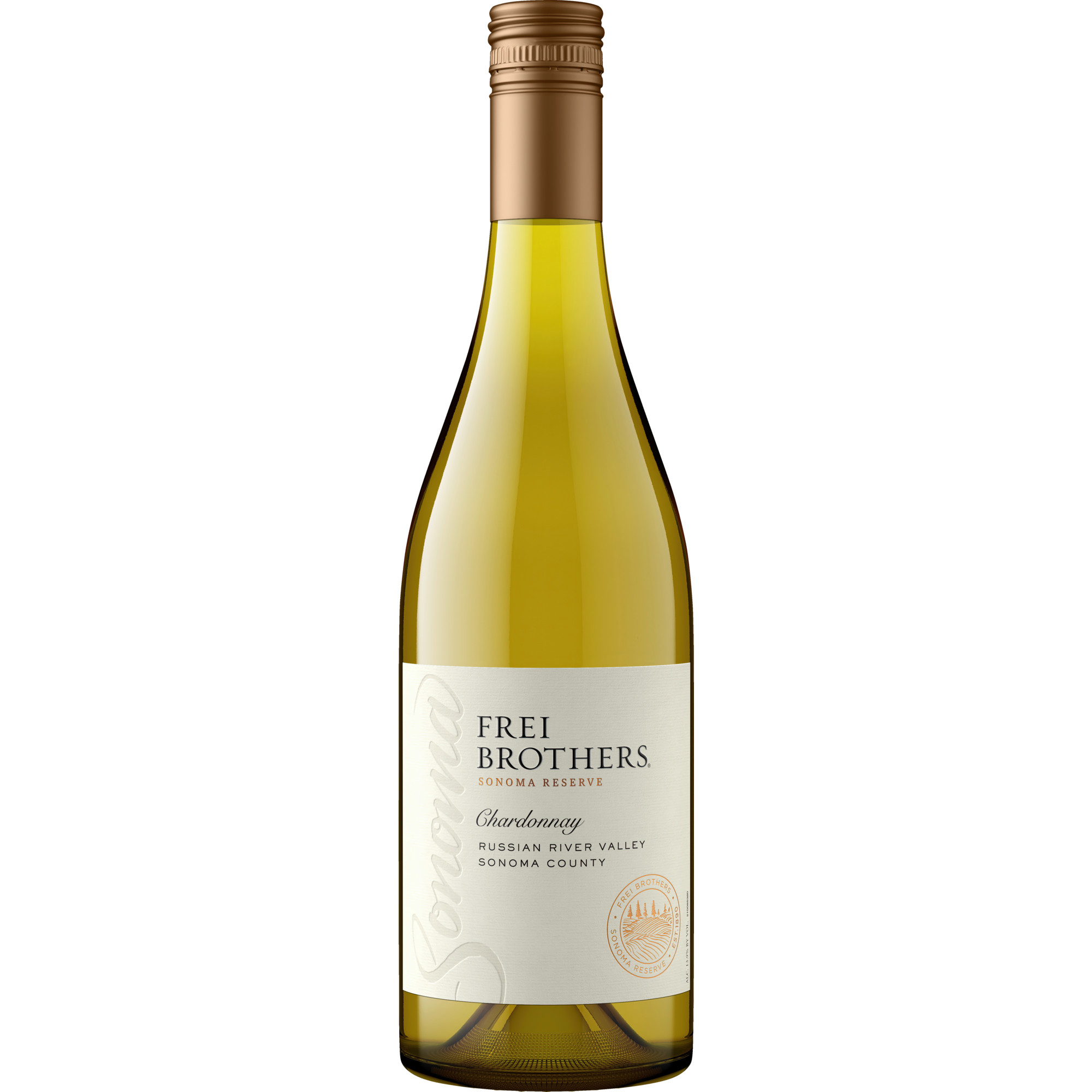 Frei Brothers Chardonnay, Russian River, Sonoma County, Kalifornien, 2023, Weißwein