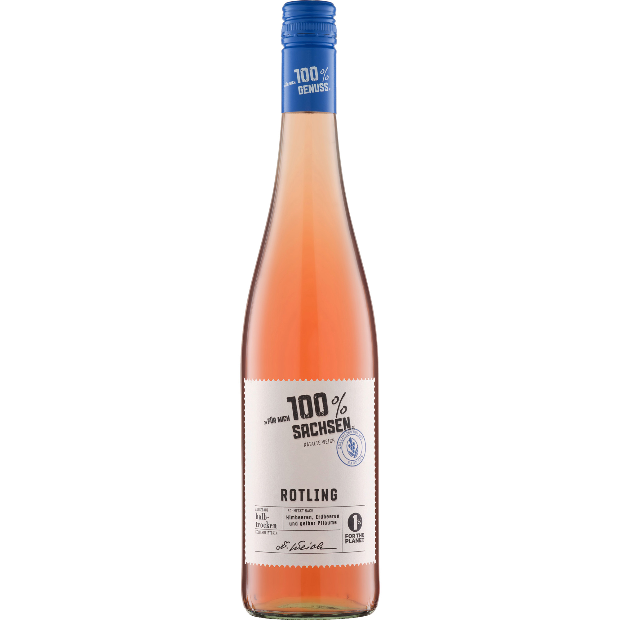 Für mich 100% Rotling, Halbtrocken, Sachsen, Sachsen, 2025, Roséwein