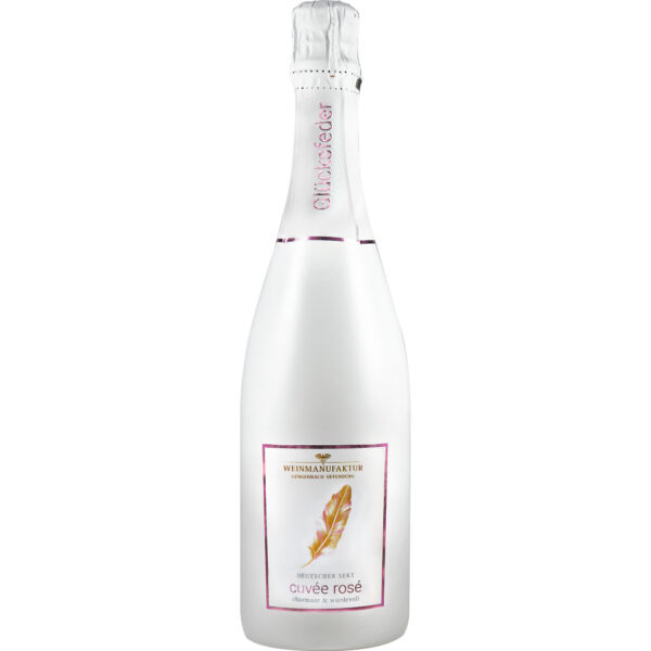Glücksfeder Sekt Cuvée Rosé, Trocken, Baden, Baden, Schaumwein