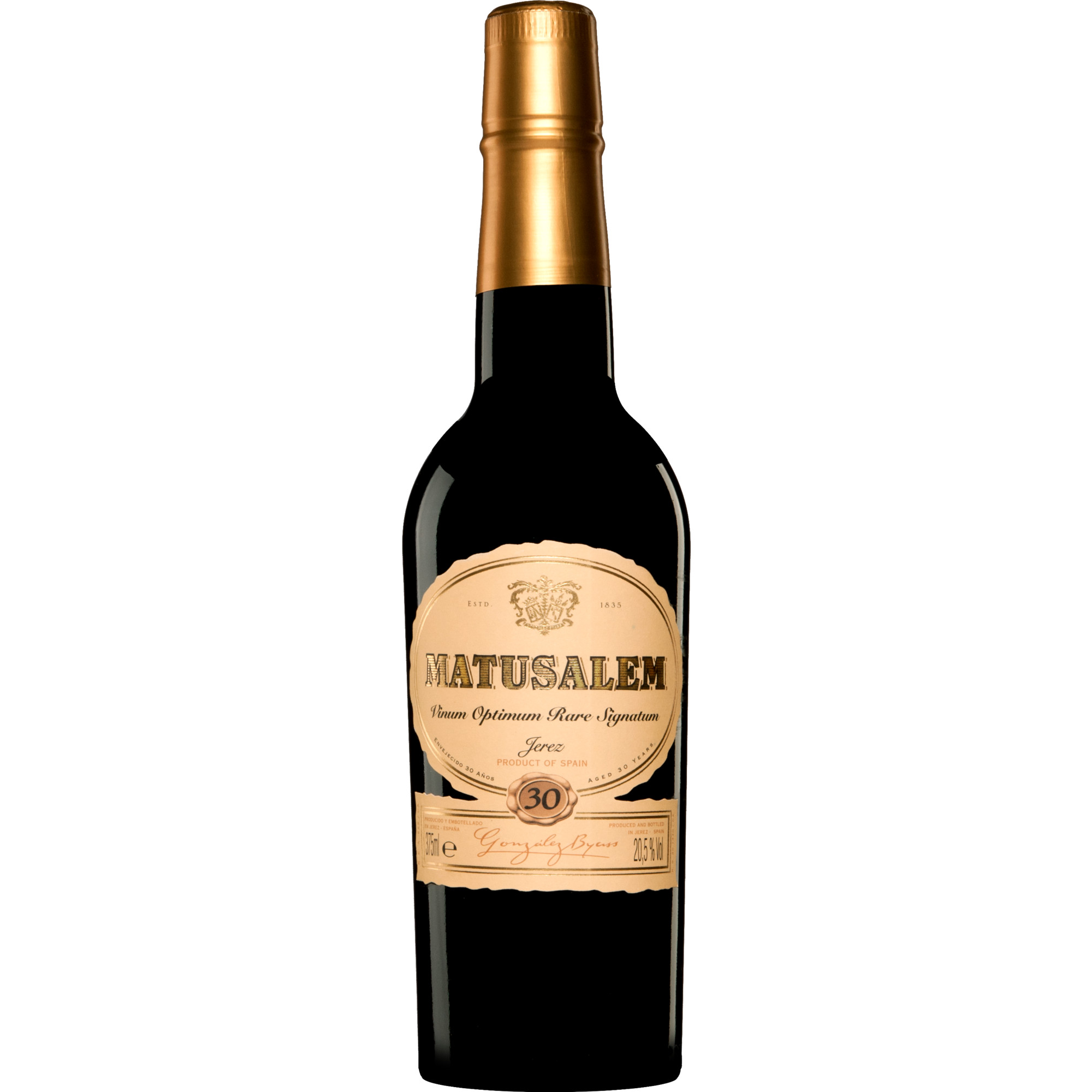 González Byass V.O.R.S. 30 Años Cream »Matusalem« - 0,375 L 0.375L 20.5% Vol. Süß aus Spanien