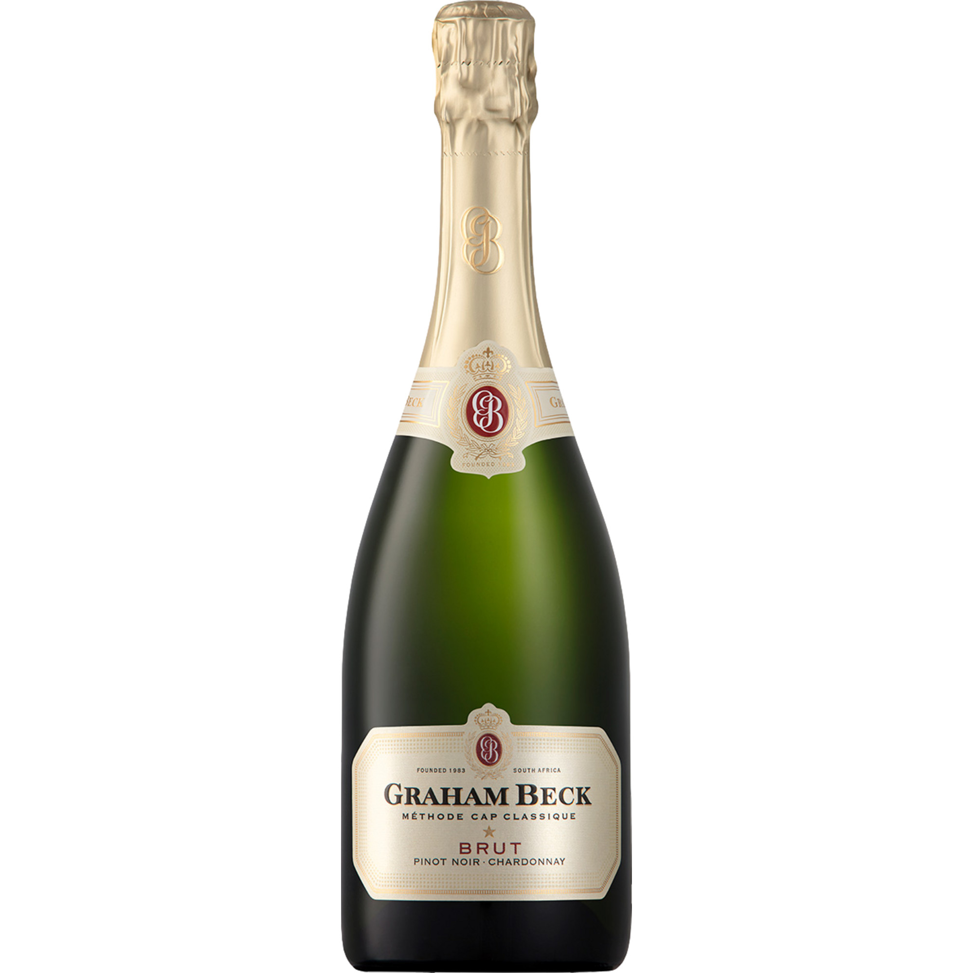 Graham Beck Cap Classique Pinot Noir-Chardonnay, Brut, WO Coastal Region, Western Cape, Schaumwein