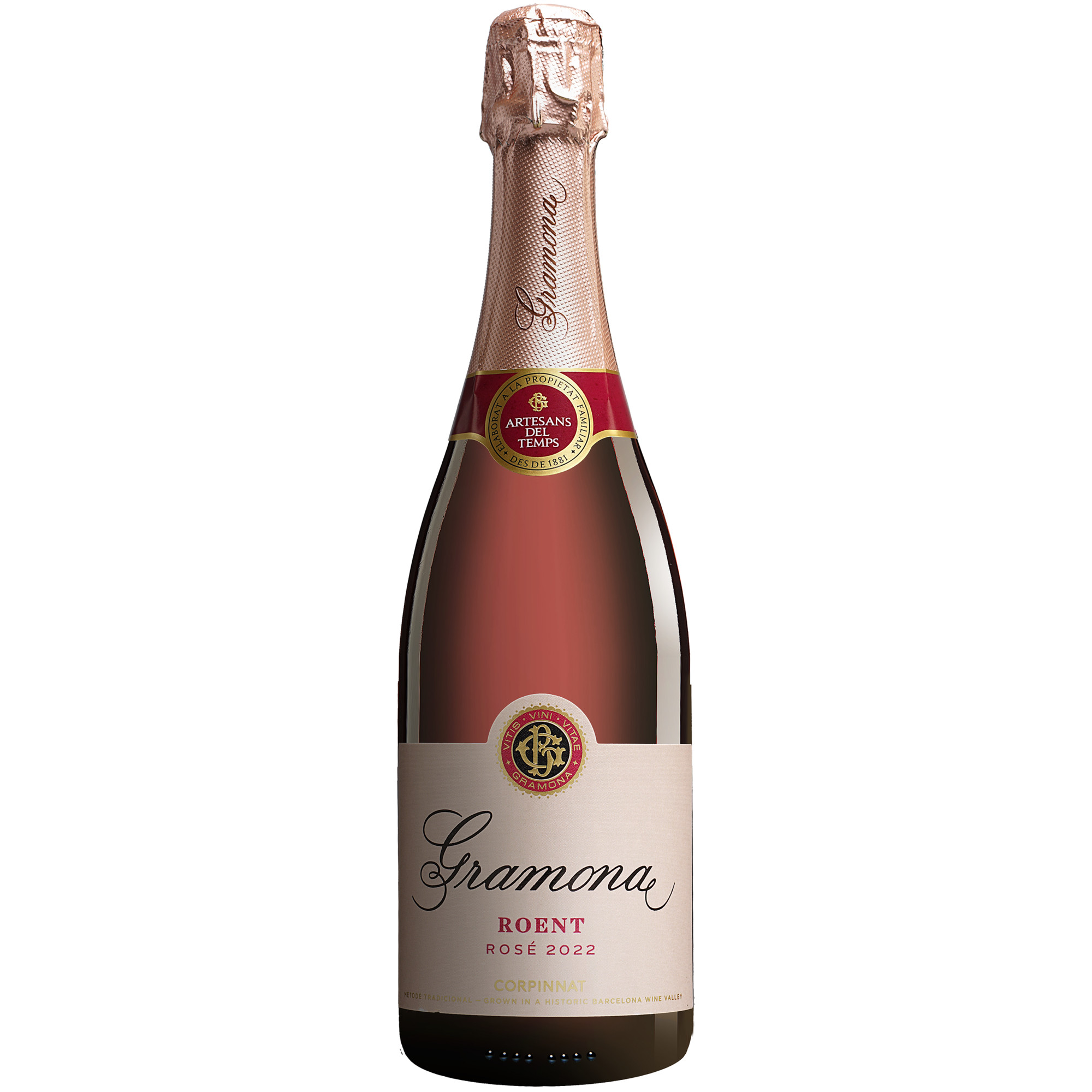 Gramona Rosé Roent Brut 2022 0.75L 12% Vol. Trocken aus Spanien