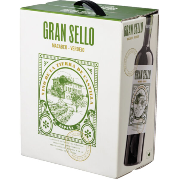 Gran Sello Macabeo Verdejo, Vino de la Tierra de Castilla, Bag in Box, 3,0 L, Vino de la Tierra de Castilla, 2025, Weißwein