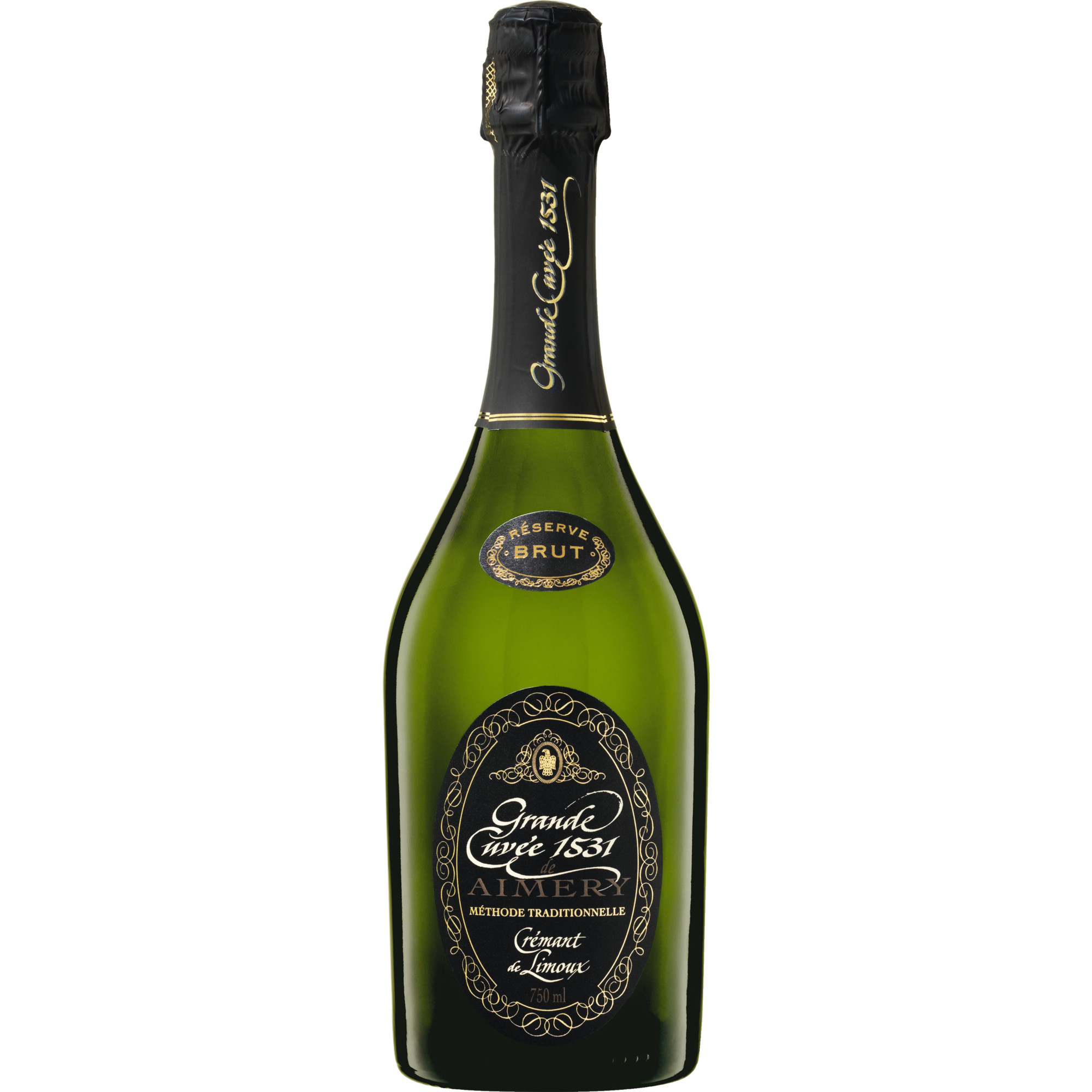 Grande Cuvée 1531 de Aimery Réserve, Brut, Crémant de Limoux AOP, Languedoc-Roussillon, 2022, Schaumwein