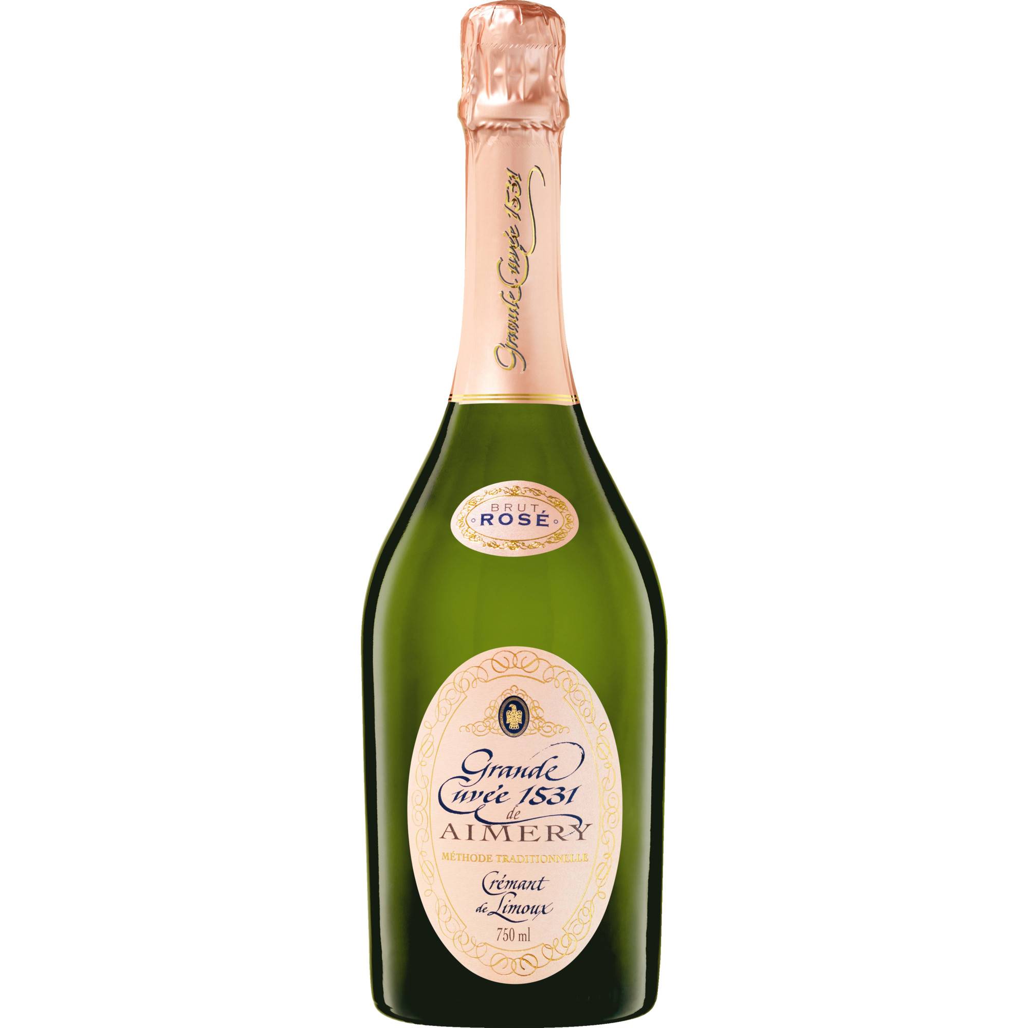 Grande Cuvée 1531 de Aimery Rosé, Brut, Crémant de Limoux AOC, Languedoc-Roussillon, Schaumwein
