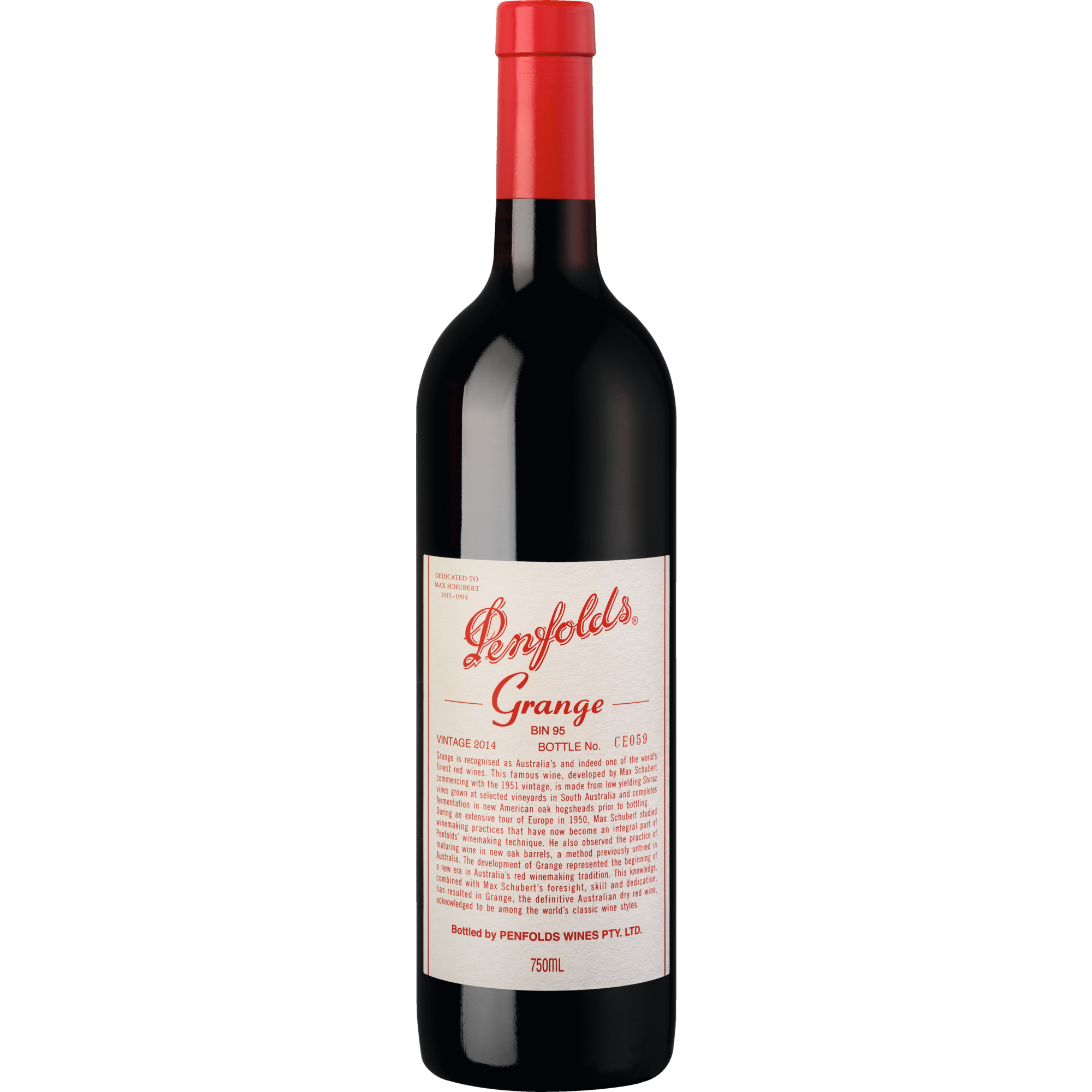 Grange BIN 95 Shiraz, Barossa Valley, South Australia, 2018, Rotwein