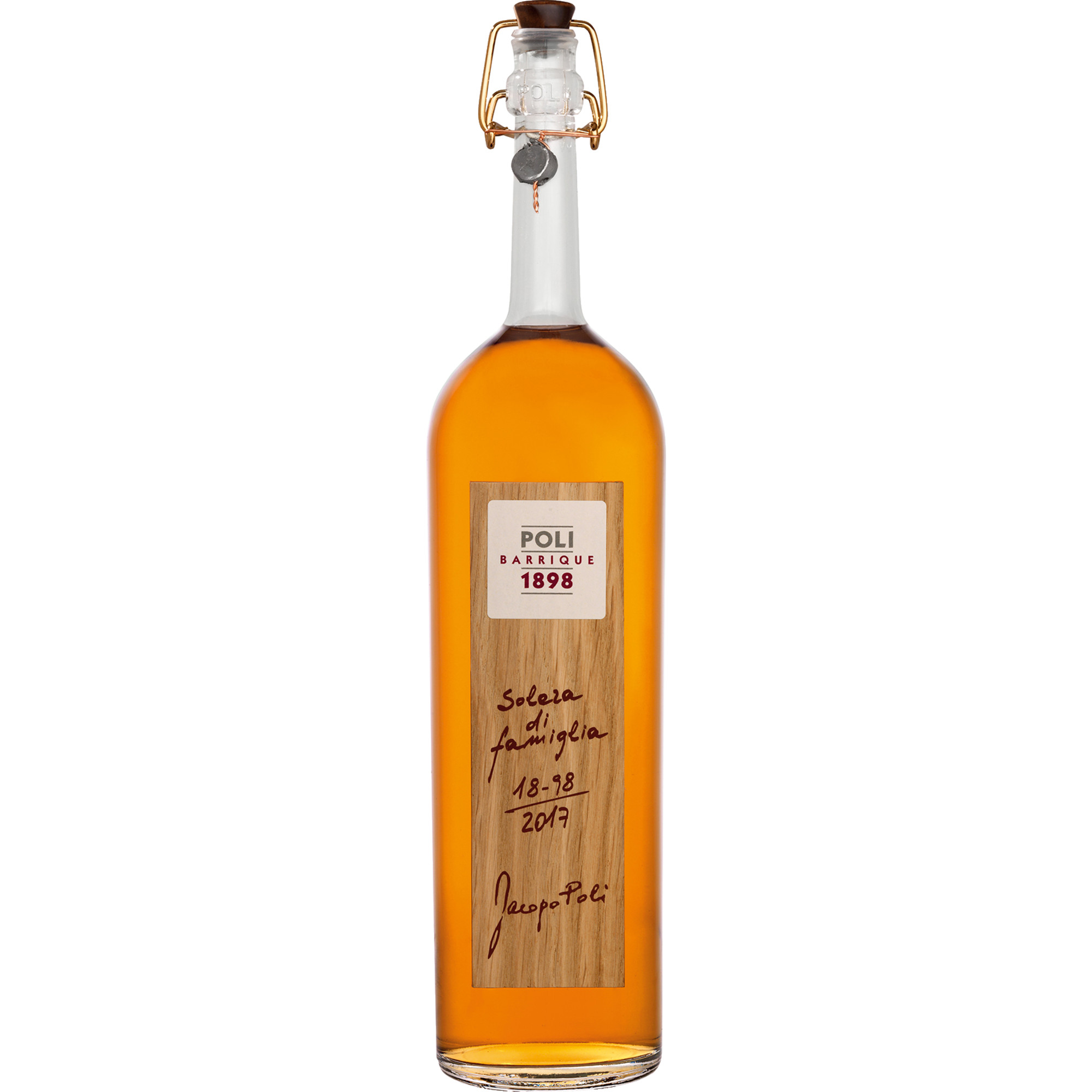 Grappa Poli Barrique Solera di famiglia, 0,70 L, 55% Vol., Spirituosen