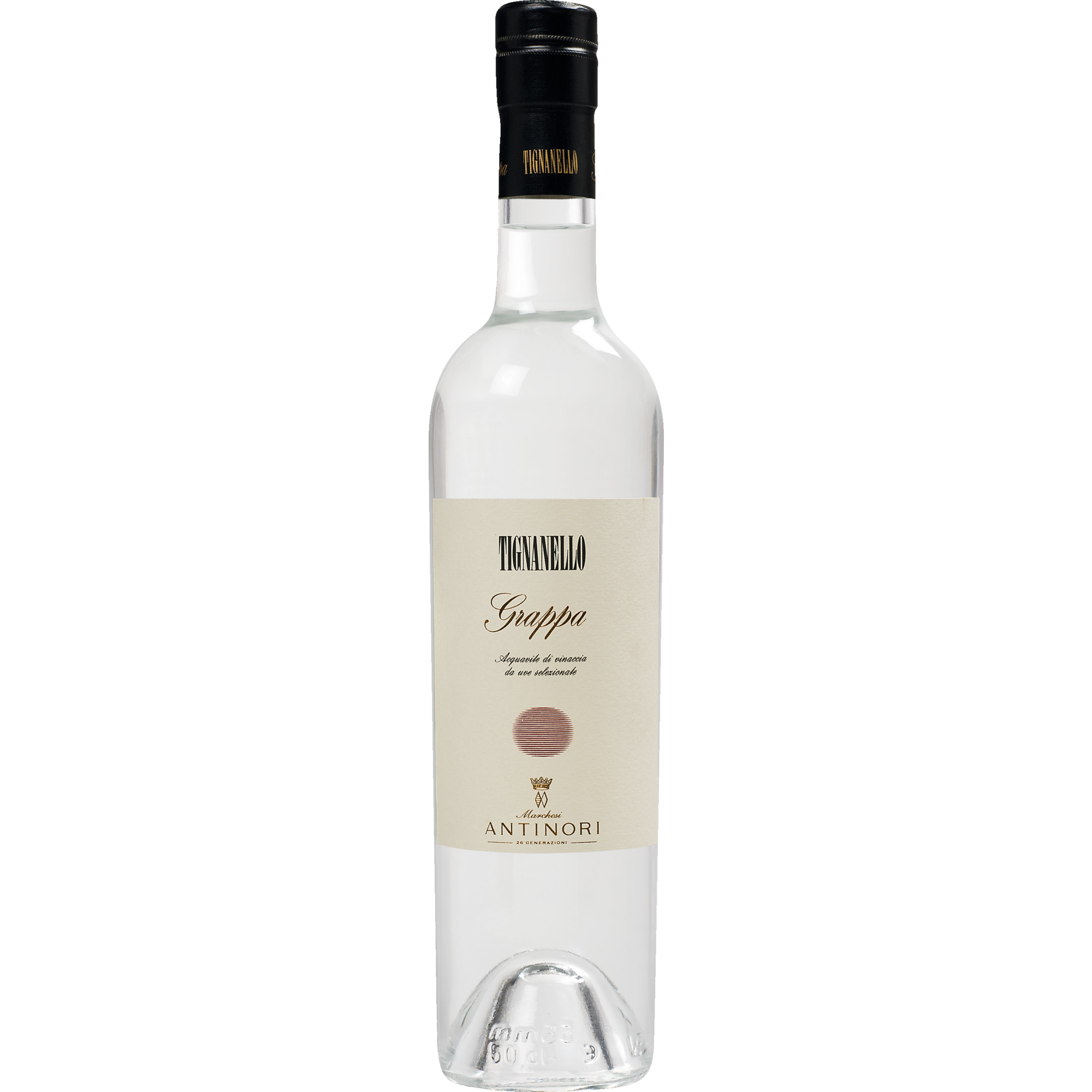 Grappa Tignanello, 0,5 L 42 % vol., Spirituosen