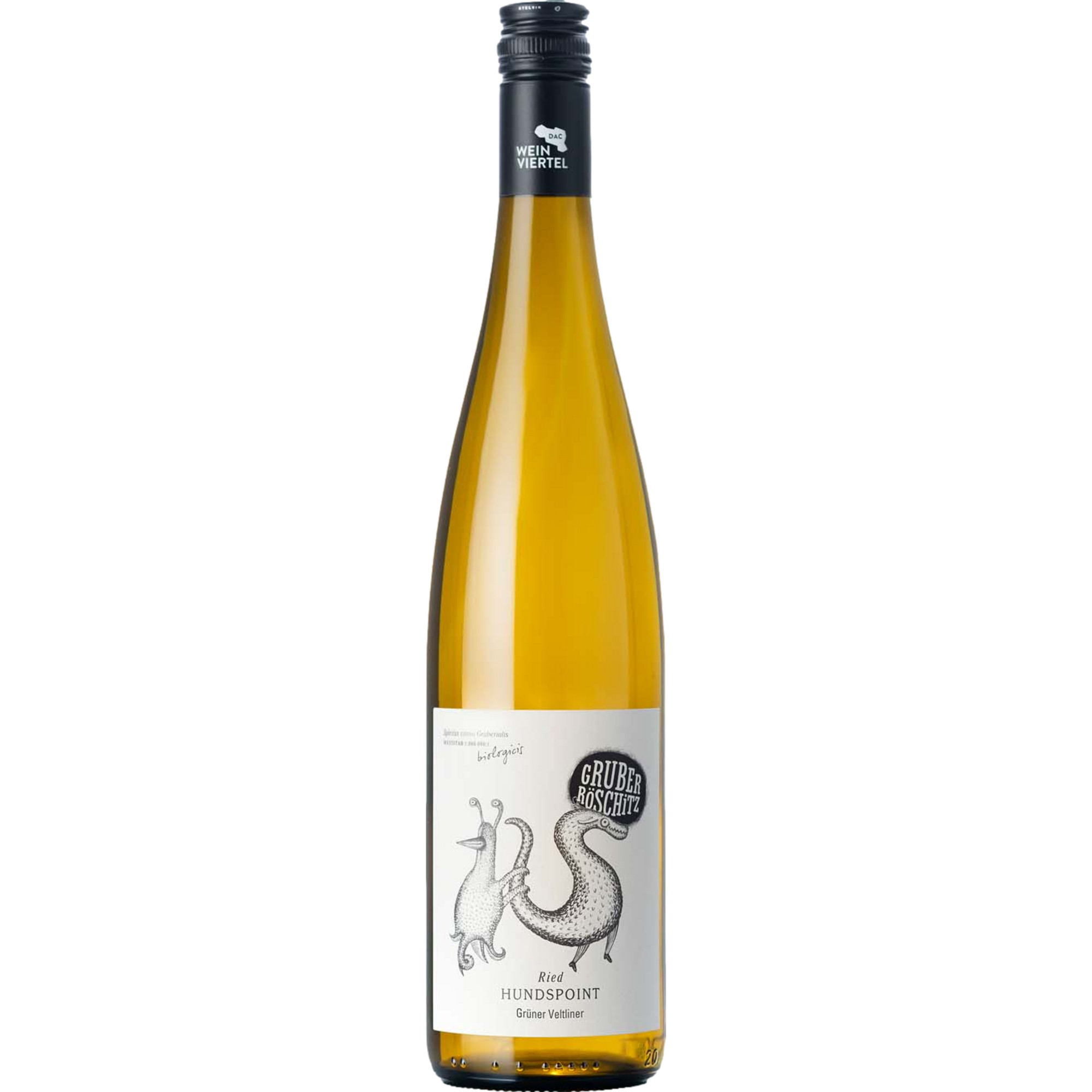 Gruber Röschitz Ried Hundspoint Grüner Veltliner, Trocken, Weinviertel DAC, Niederösterreich, 2023, Weißwein