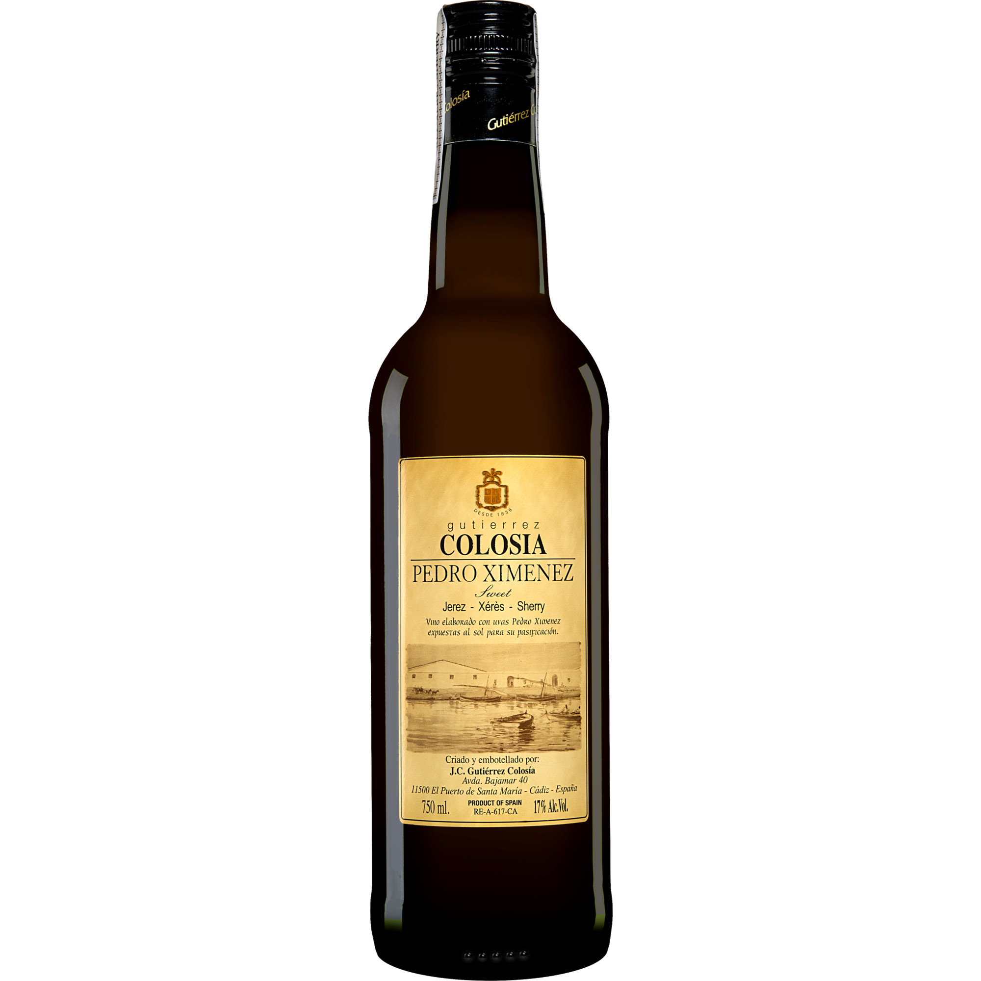 Gutiérrez-Colosía Pedro Ximénez 0.75L 17% Vol. Sehr Süß aus Spanien
