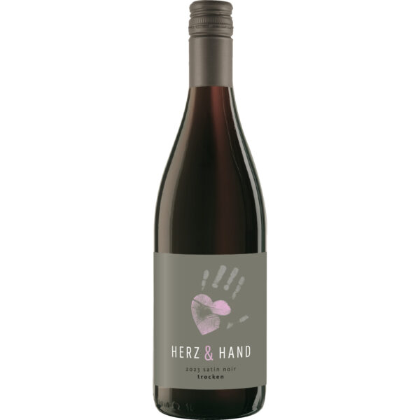 Herz & Hand Satin Noir, Trocken, Baden, Baden, 2025, Rotwein