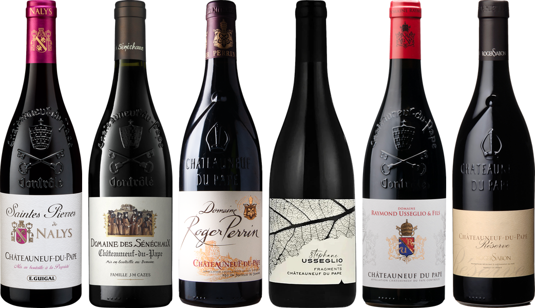 Hochwertiges Chateauneuf du Pape Verkostungsset