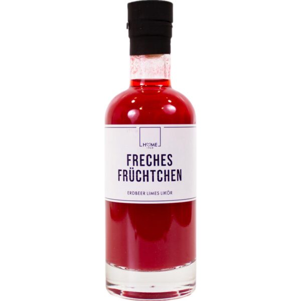Home 1968 Erdbeer Limes Likör "Freches Früchtchen", Deutschland, 0,2 L, 16% Vol., Spirituosen
