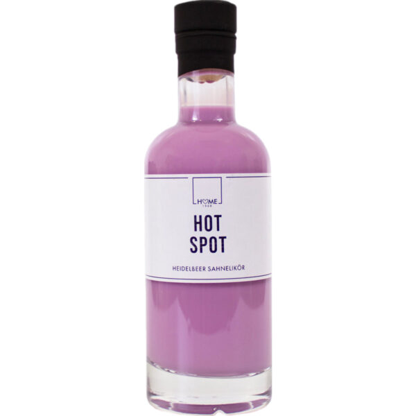 Home 1968 Hot Spot Heidelbeer Sahnelikör, 0,2 L, 18% Vol., Spirituosen