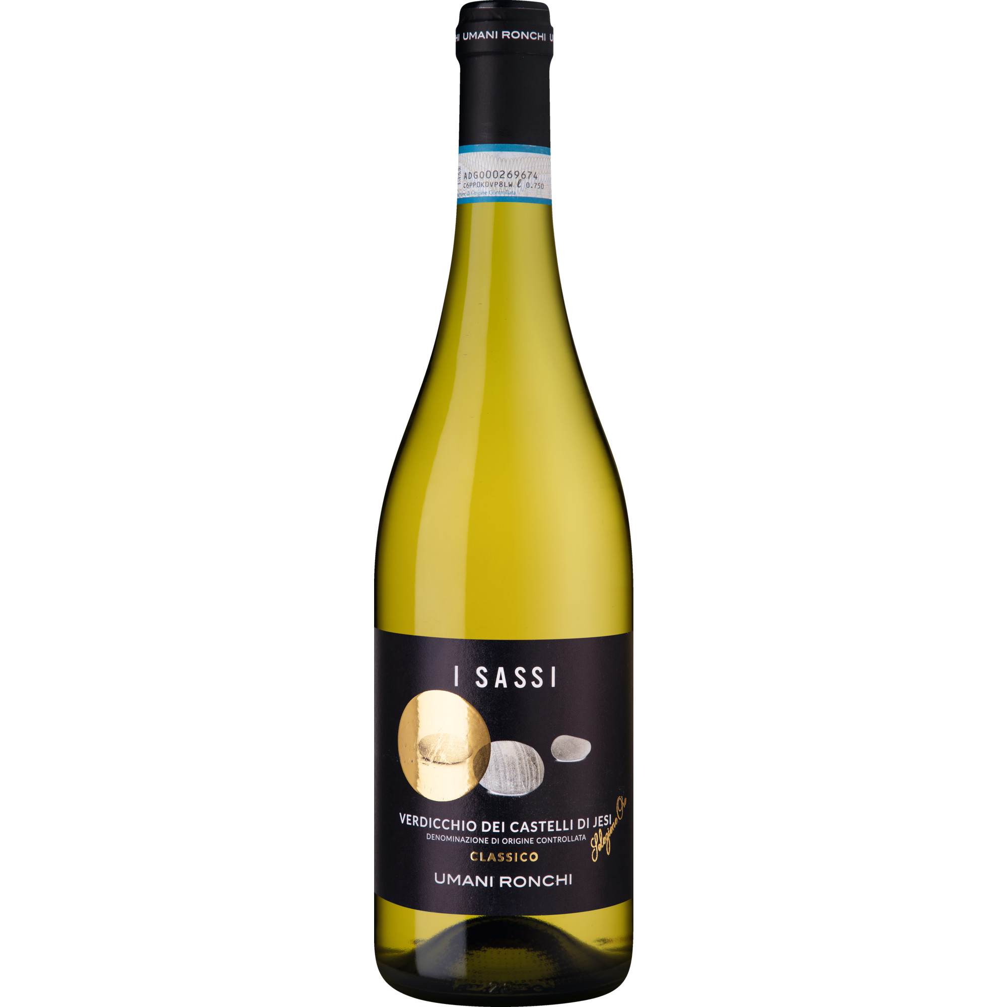 I Sassi Verdicchio, Verdicchio dei Castelli di Jesi DOC Classico, Marken, 2023, Weißwein