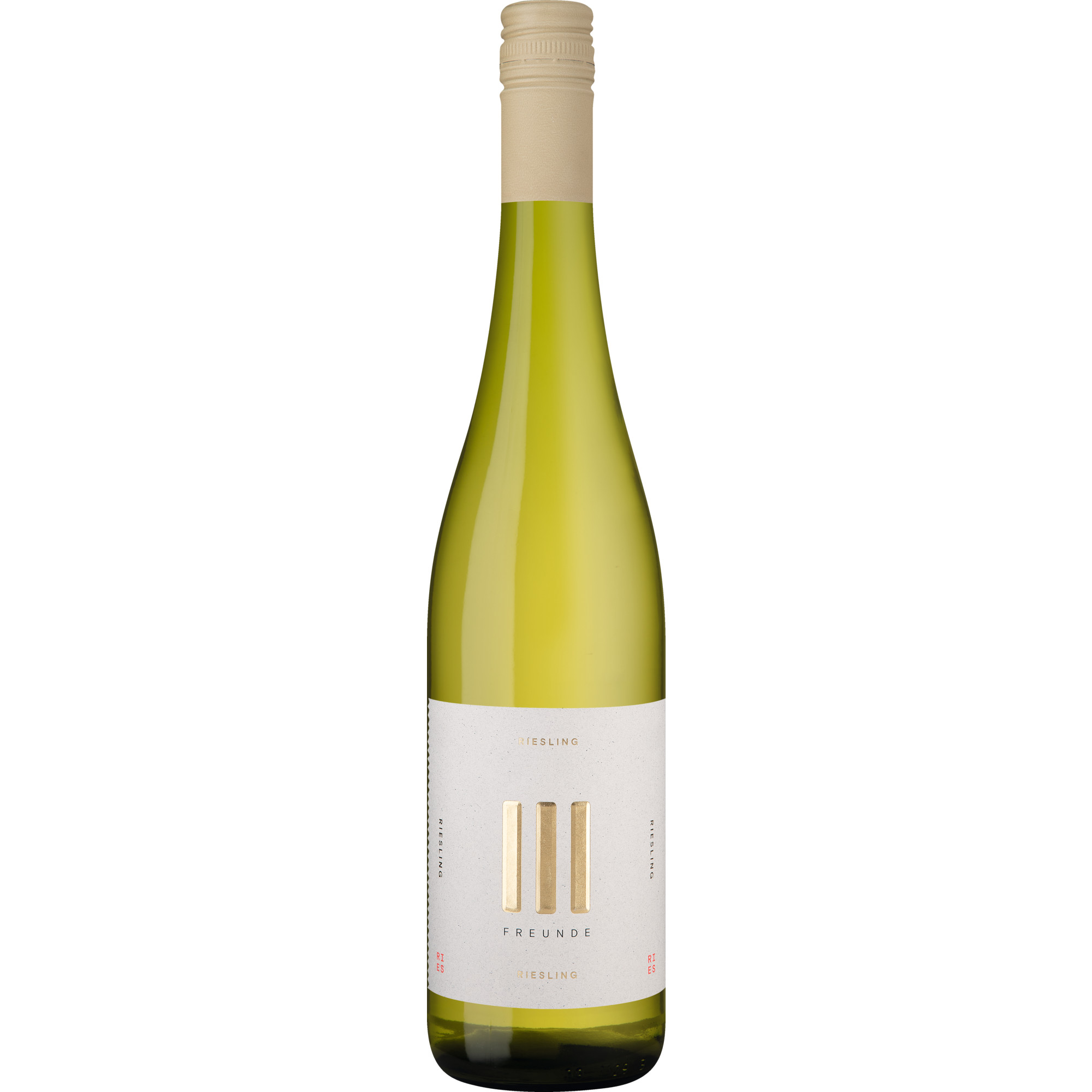 III Freunde Riesling, Trocken, Rheinhessen, Rheinhessen, 2024, Weißwein
