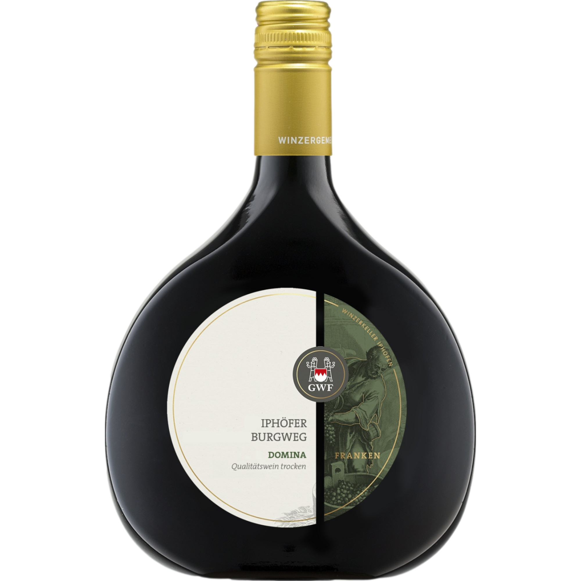 Iphöfer Burgweg Domina, Trocken, Franken, Franken, 2023, Rotwein