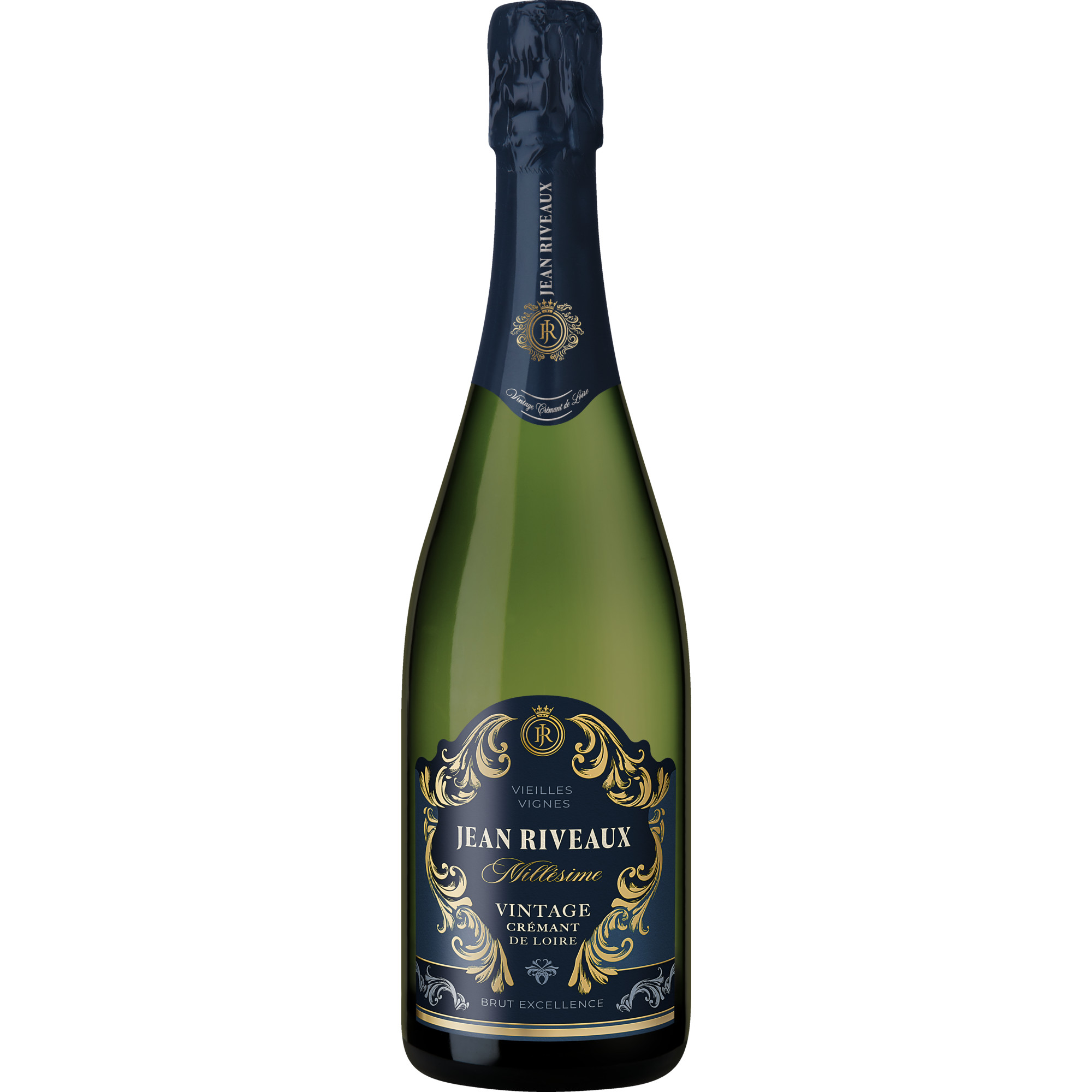 Jean Riveaux Crémant de Loire Millésime, Brut, Crémant de Loire AOP, Loire, 2023, Schaumwein