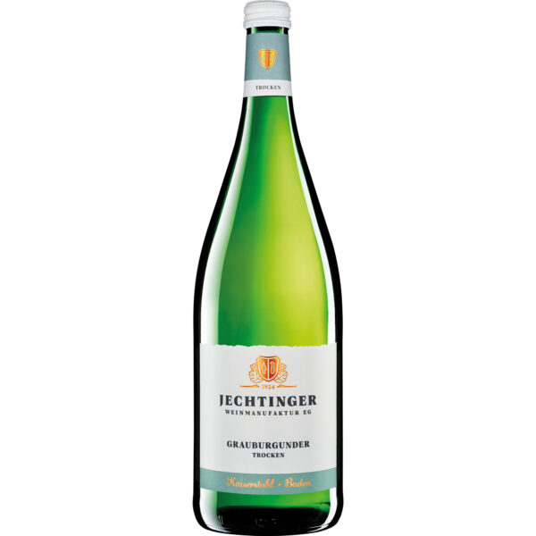 Jechtinger Grauer Burgunder QbA, trocken, Baden, 1 Liter, Baden, 2025, Weißwein