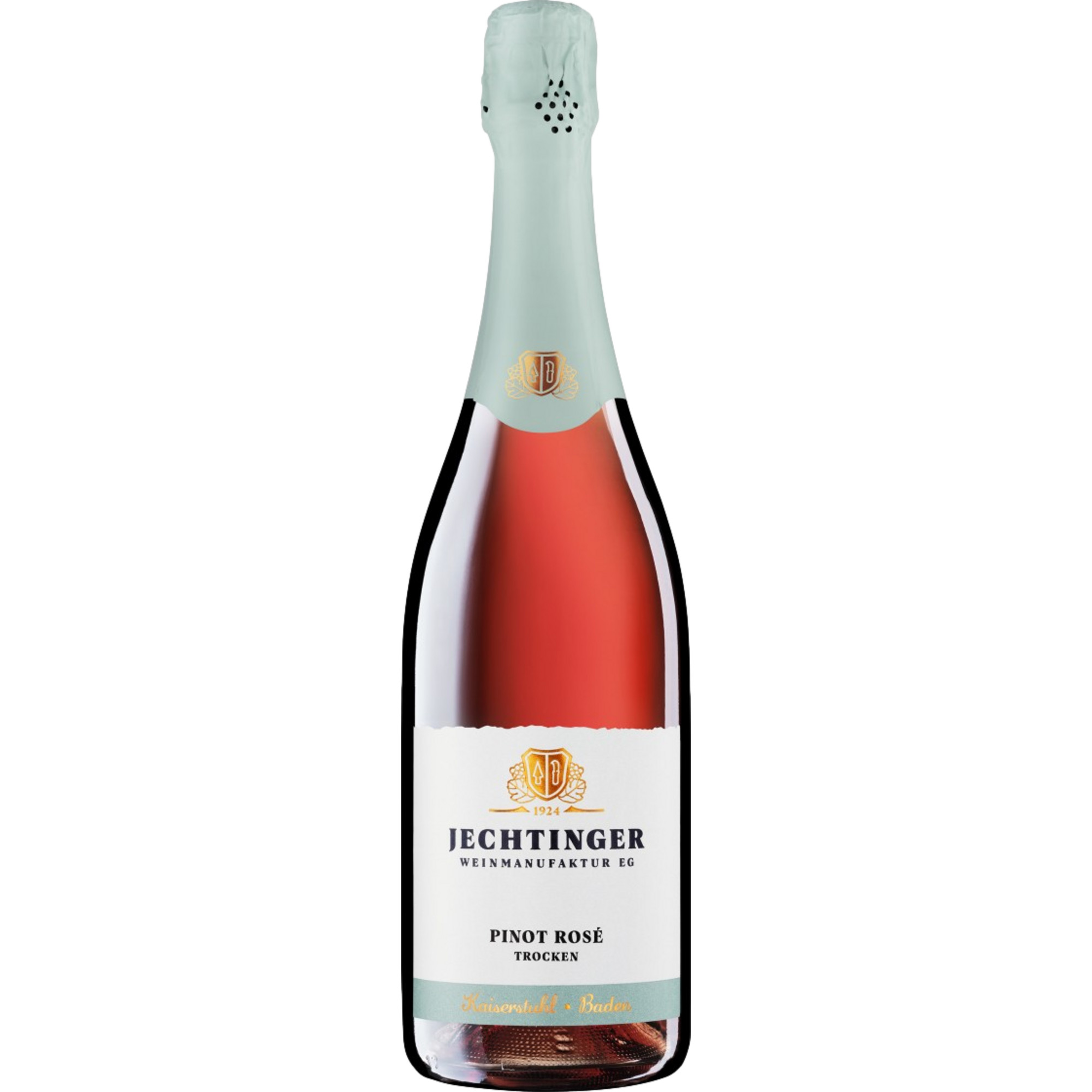 Jechtinger Pinot Rosé Sekt, Trocken, Baden, Baden, 2023, Schaumwein