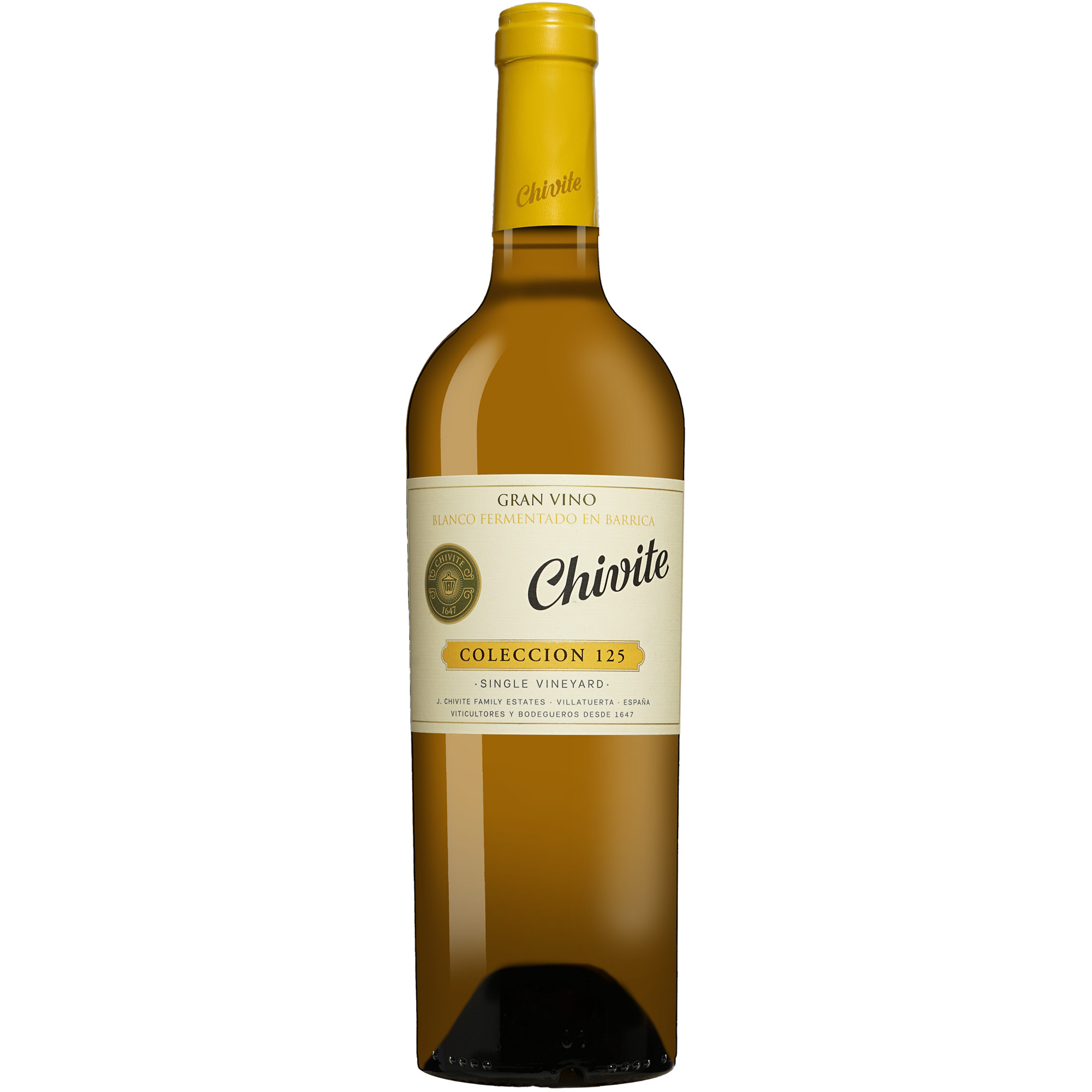 Julián Chivite »Colección 125« Chardonnay 2023 0.75L 14% Vol. Weißwein Trocken aus Spanien
