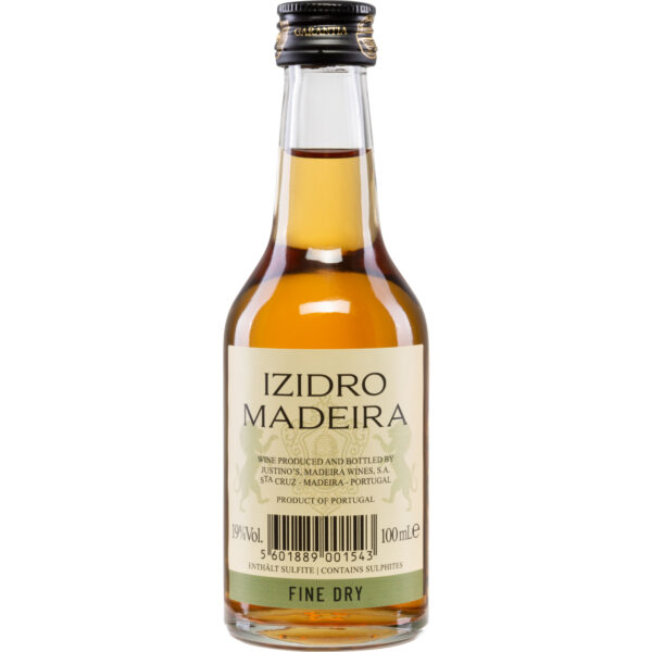 Justino's Fine Dry 3 Years Old Miniatur, Madeira DOC, 0,1 L, 19% Vol., Madeira, Likörwein