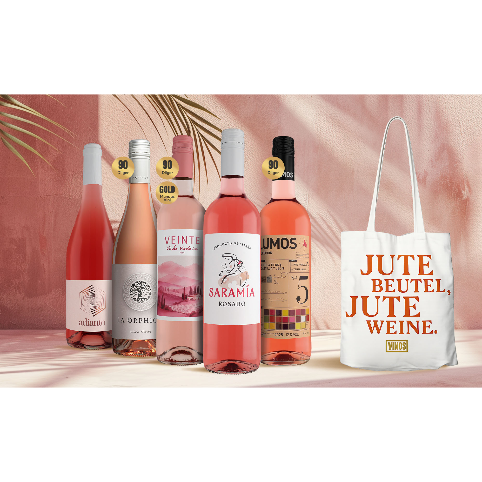 Jute (Rosé)Weine-Paket 3.75L Weinpaket aus Spanien