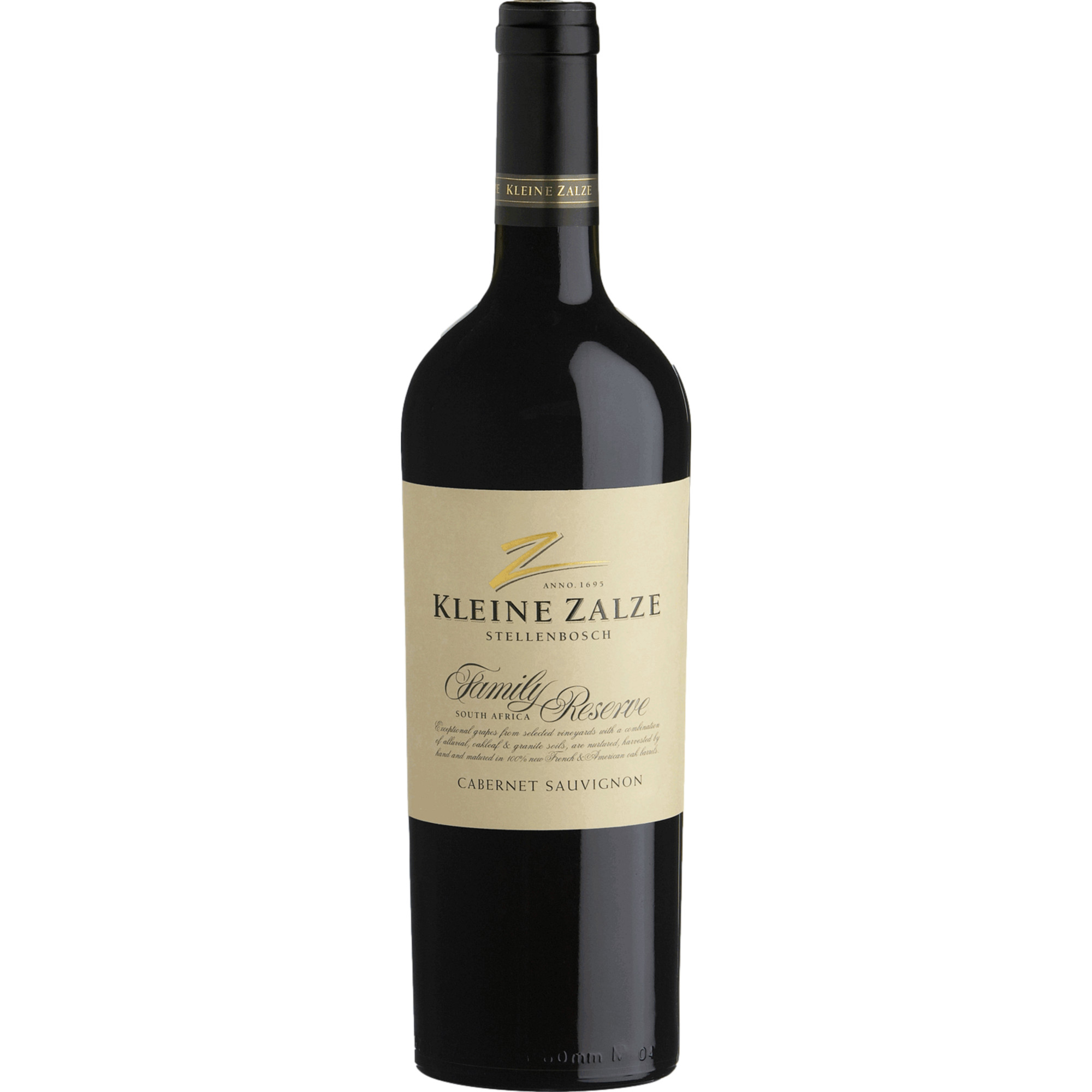 Kleine Zalze Family Reserve Cabernet Sauvignon, Wine of South Africa, Western Cape, 2020, Rotwein
