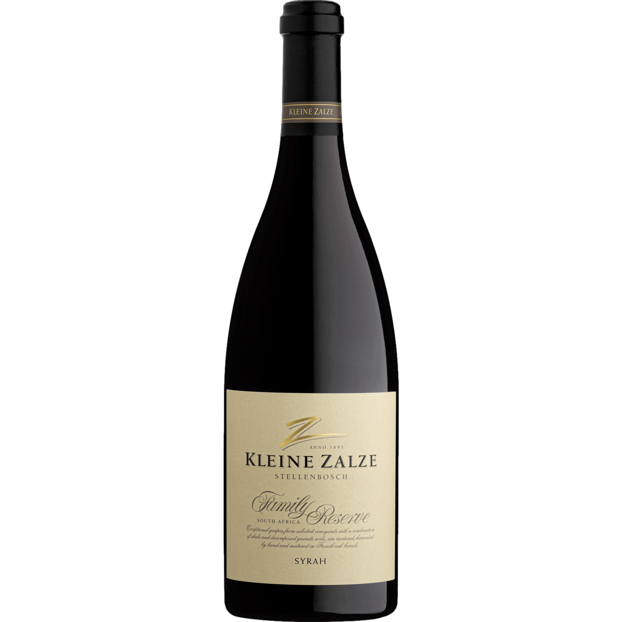 Kleine Zalze Family Reserve Syrah, Wine of South Africa, Western Cape, 2020, Rotwein