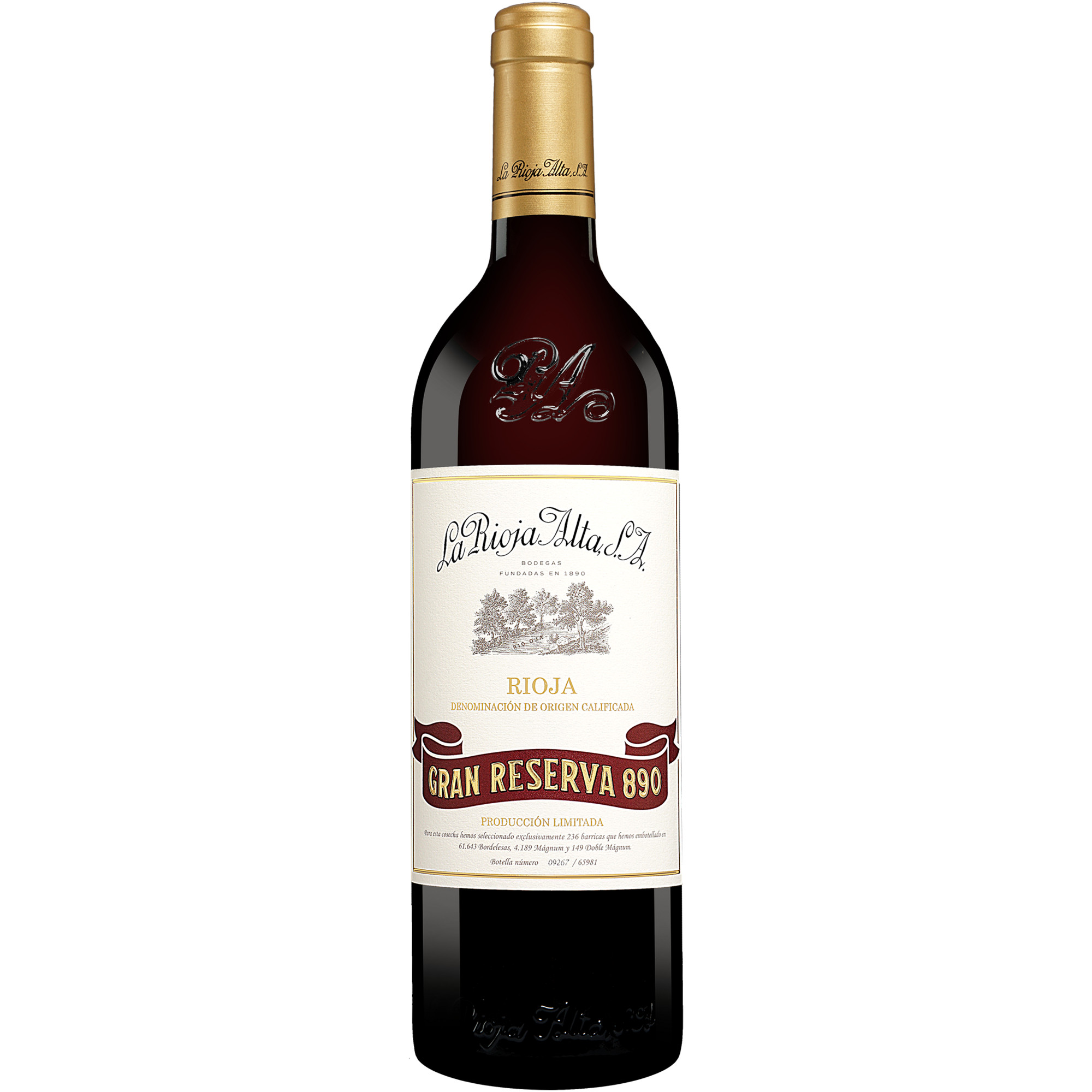 La Rioja Alta »890« Gran Reserva 2011 0.75L 14% Vol. Rotwein Trocken aus Spanien