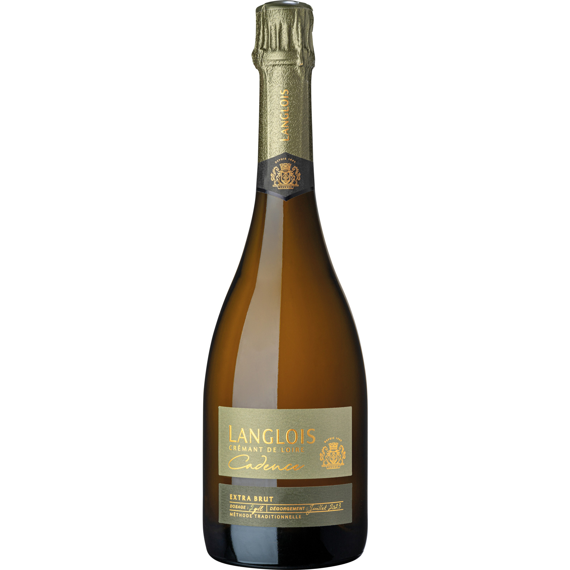 Langlois Crémant de Loire Cadence Extra Brut, Crémant de Loire AOP, Extra Brut, Loire, 2017, Schaumwein
