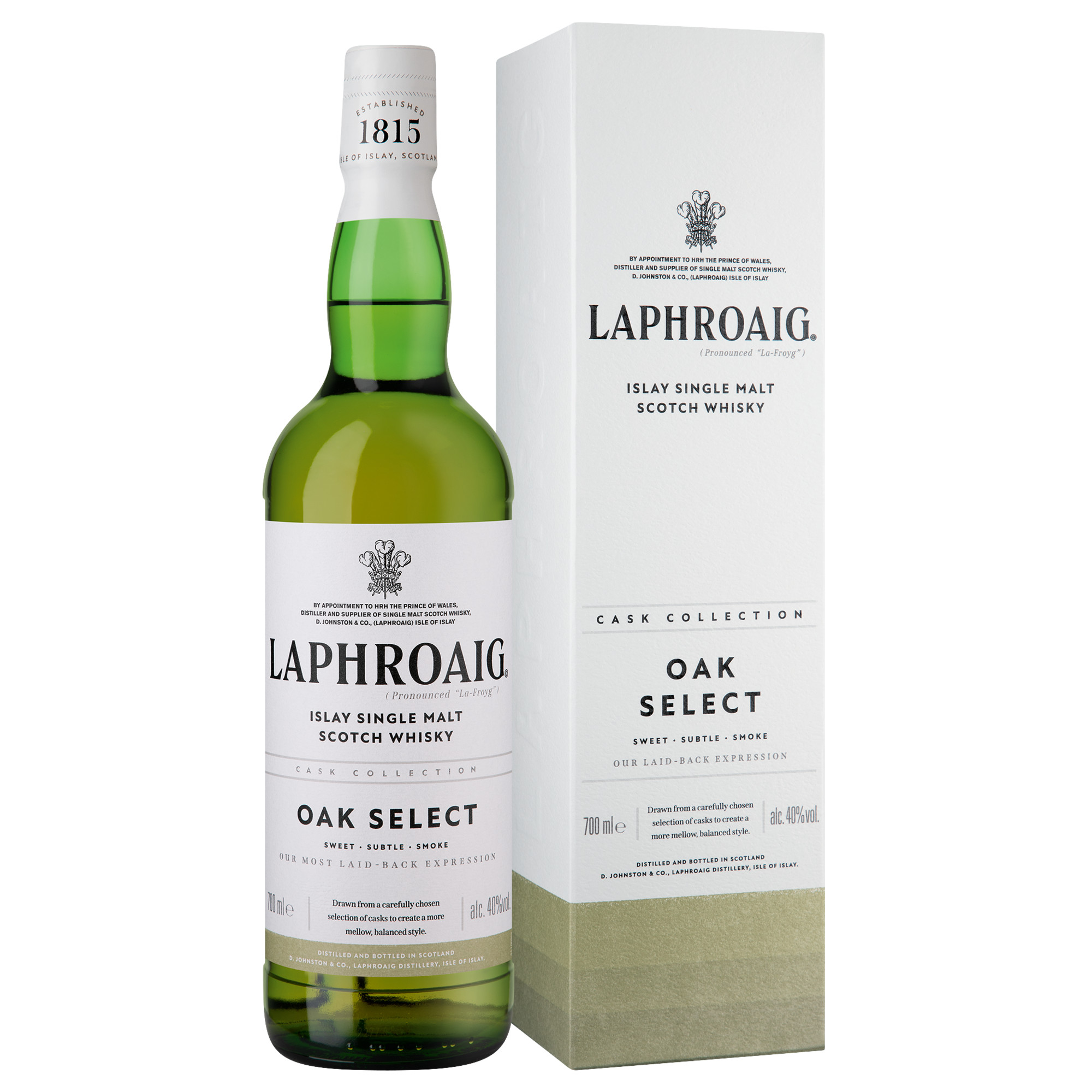 Laphroaig Select Islay Single Malt, Scotch Whisky, 0,7 L, 40% Vol., Schottland, Spirituosen