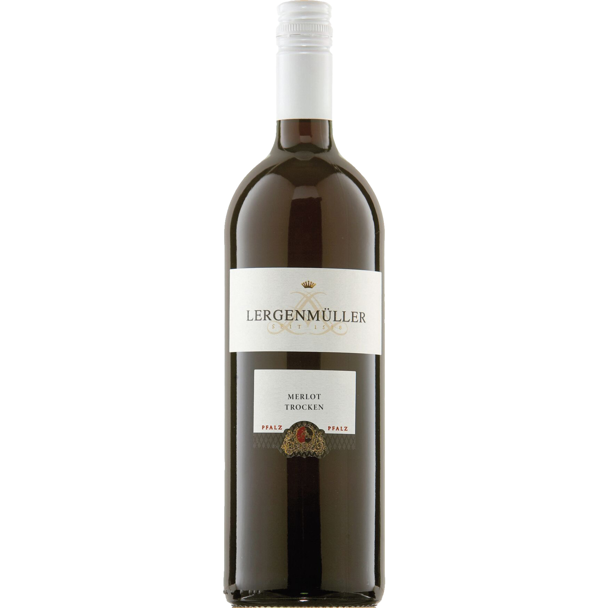 Lergenmüller Merlot, Trocken, Pfalz, 1,0L, Pfalz, 2024, Rotwein