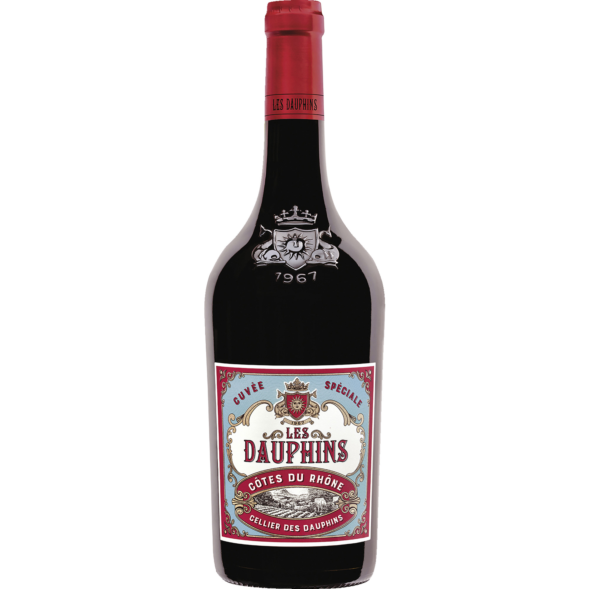 Les Dauphins Cuvée Spéciale Rouge, Côtes du Rhône AOP, Rhône, 2025, Rotwein