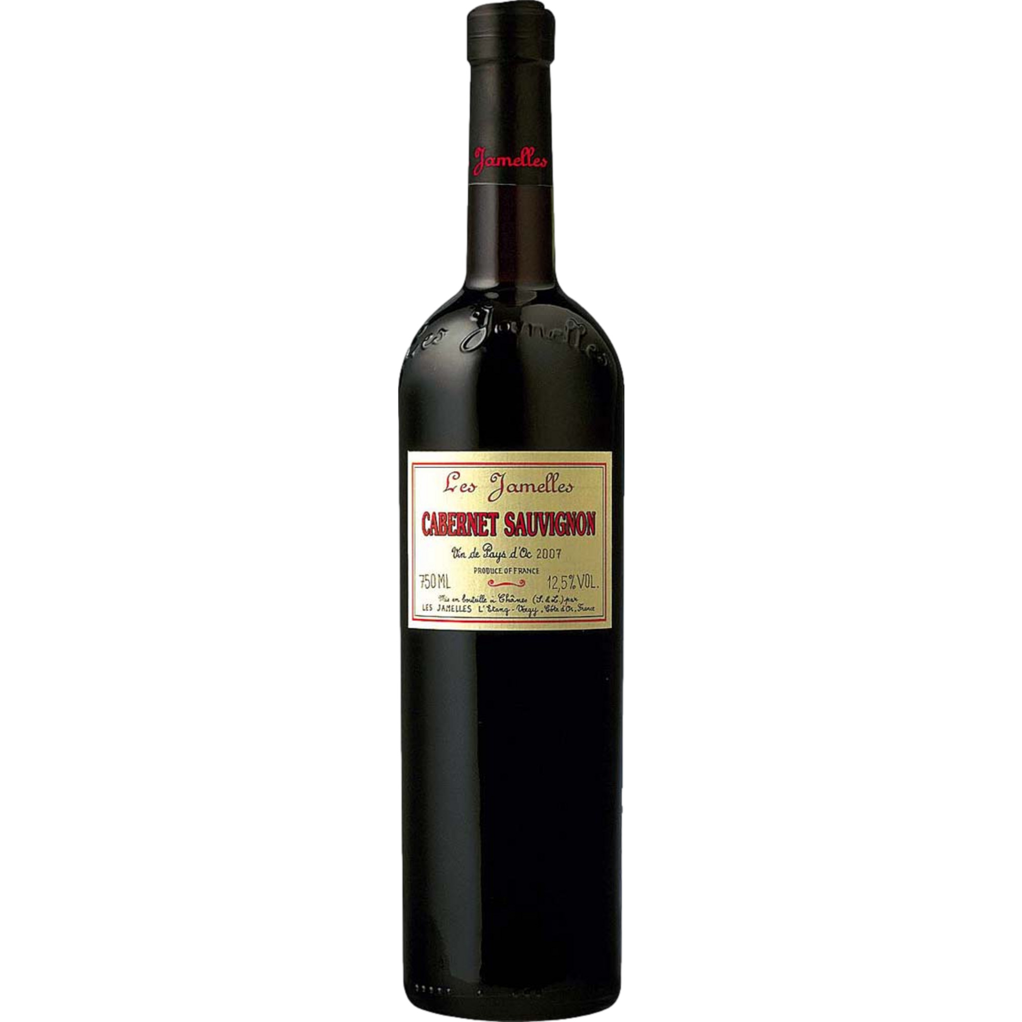 Les Jamelles Cabernet Sauvignon, Pays d'Oc IGP, Languedoc-Roussillon, 2023, Rotwein