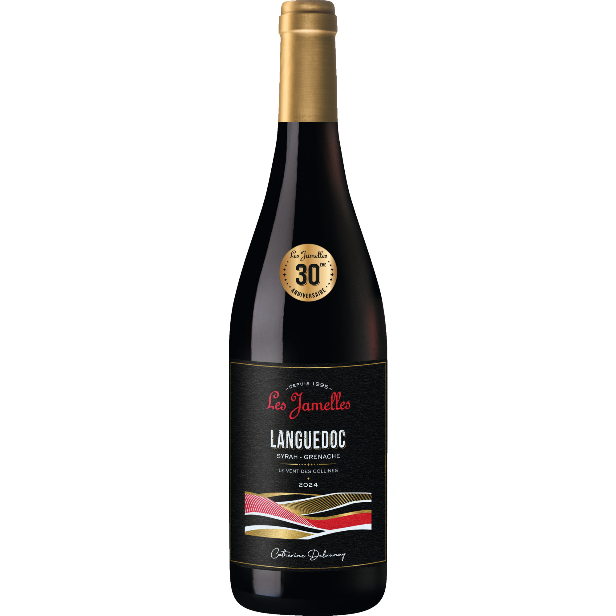 Les Jamelles Syrah Grenache Edition Anniversaire, Languedoc AOP, Languedoc-Roussillon, 2024, Rotwein