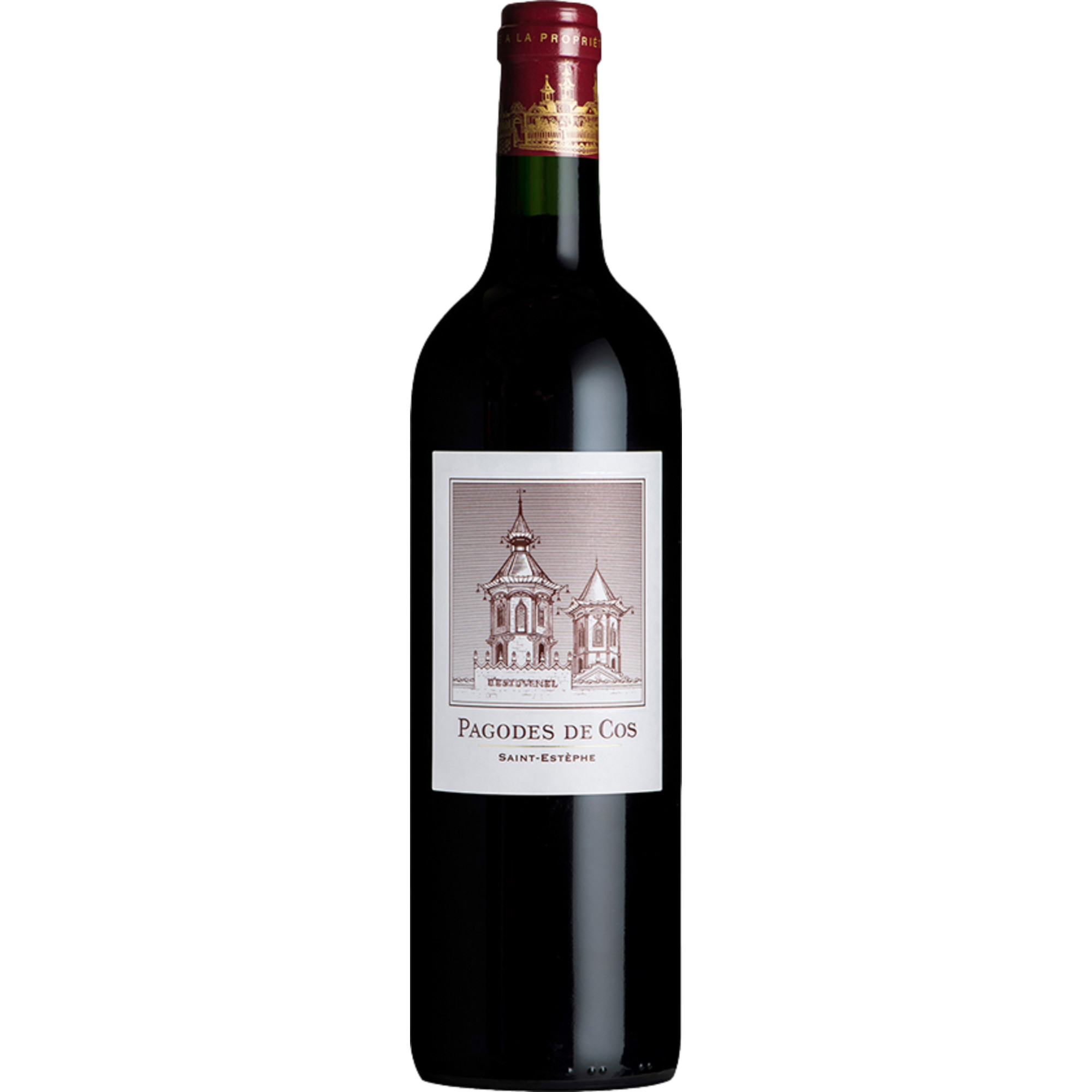 Les Pagodes de Cos, Saint-Estèphe AOP, Bordeaux, 2015, Rotwein