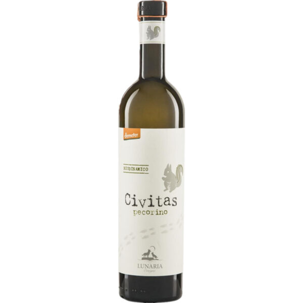 Lunaria Civitas Pecorino Bio, Terre d'Abruzzo IGP, Abruzzen, 2025, Weißwein