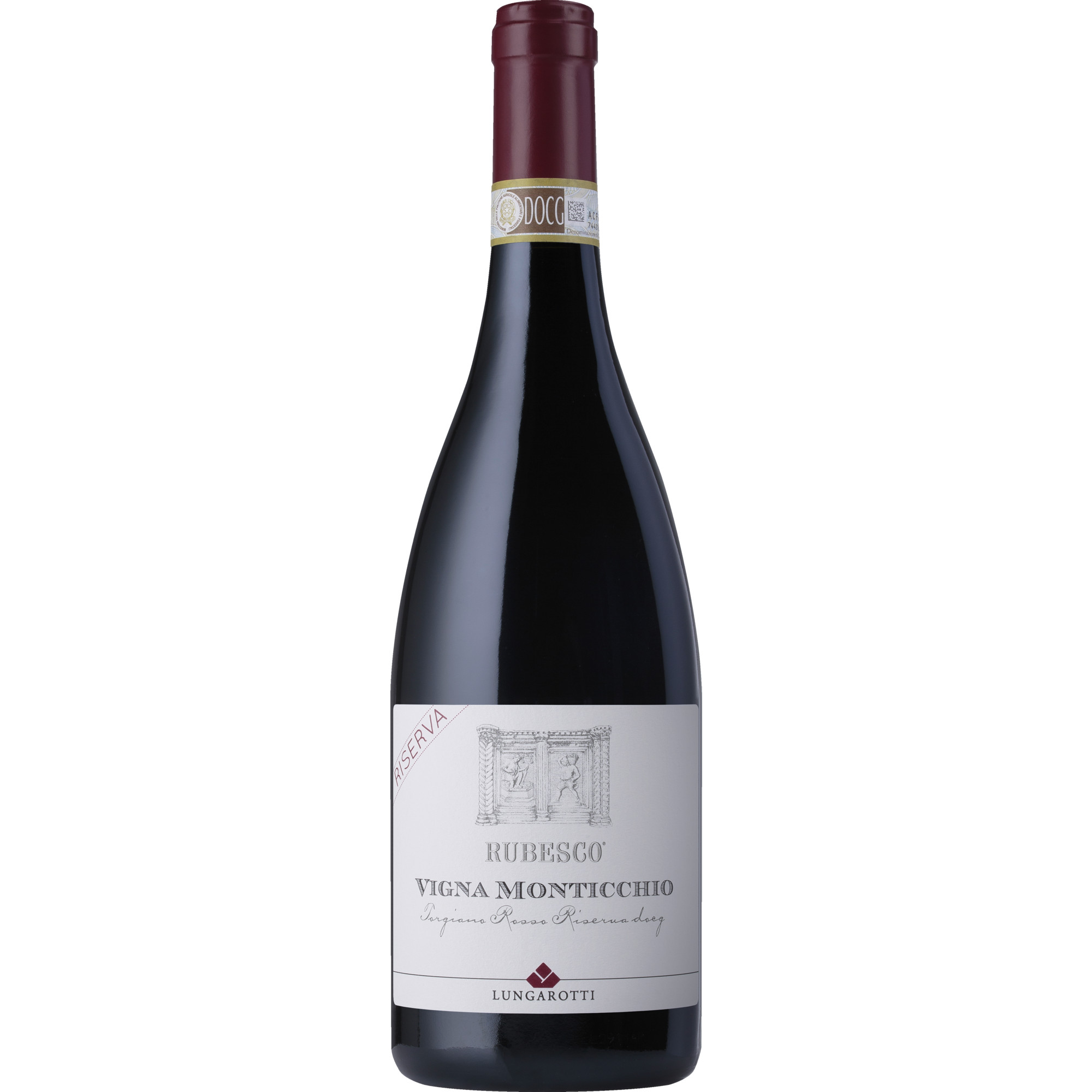 Lungarotti Rubesco Vigna Monticchio Riserva, Torgiano Rosso Riserva DOCG, Umbrien, 2020, Rotwein