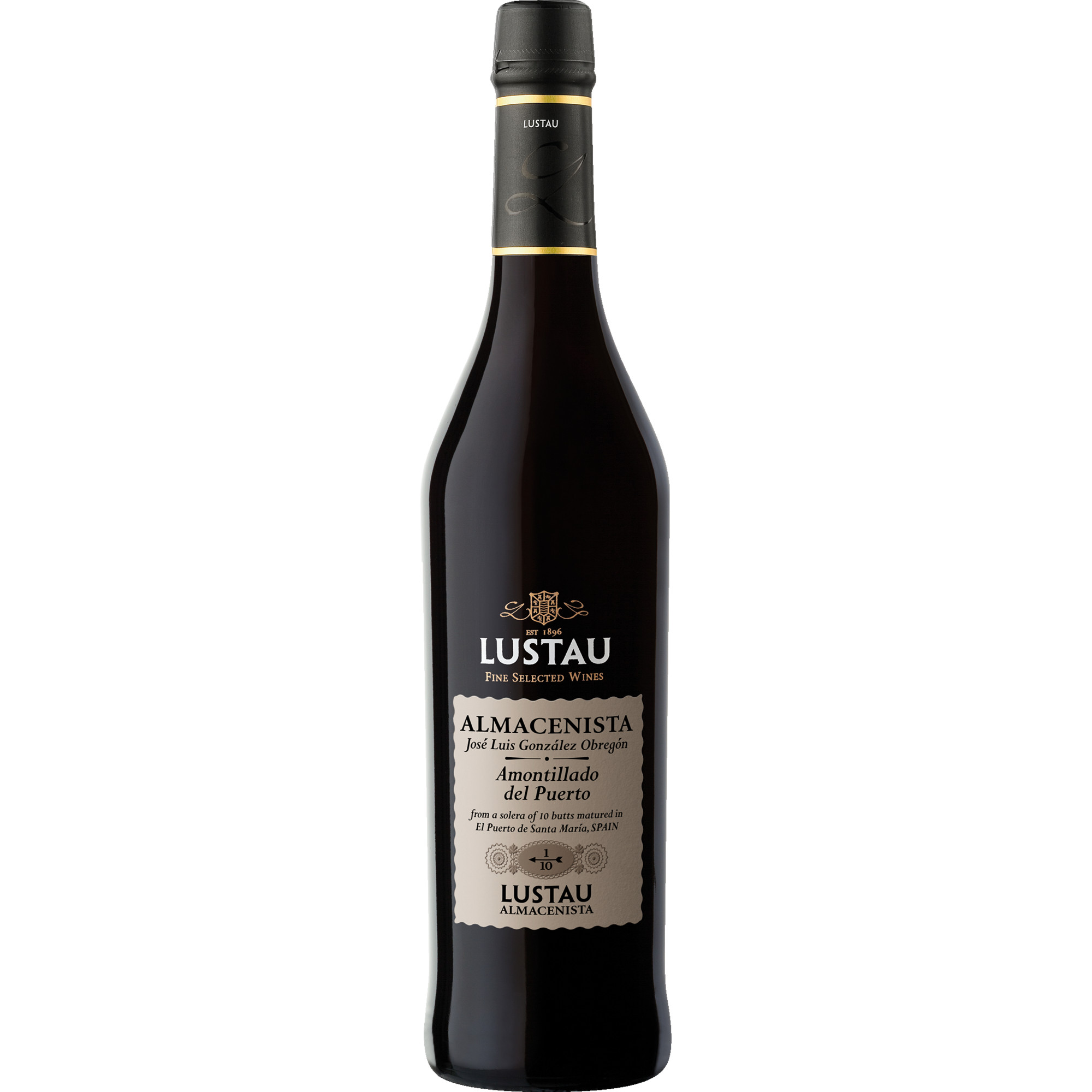 Lustau Almacenista Amontillado del Puerto Sherry, Jerez-Xérès-Sherry DO, 0,5 L, 18,5 Vol. %, Andalusien, Spirituosen